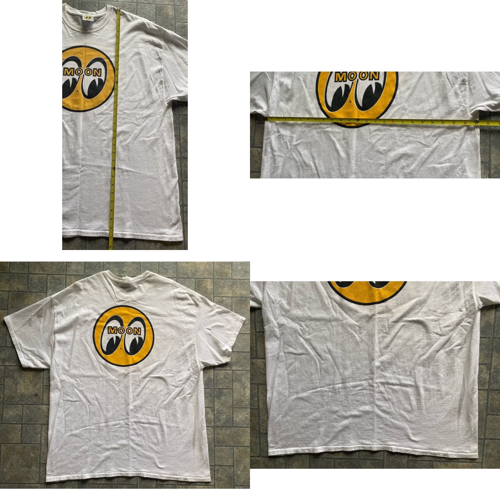Logo 7 Mooneyes T Shirt Men’s 2XL White Logo Short Sleeve Size US XXL / EU 58 / 5 - 8 Thumbnail