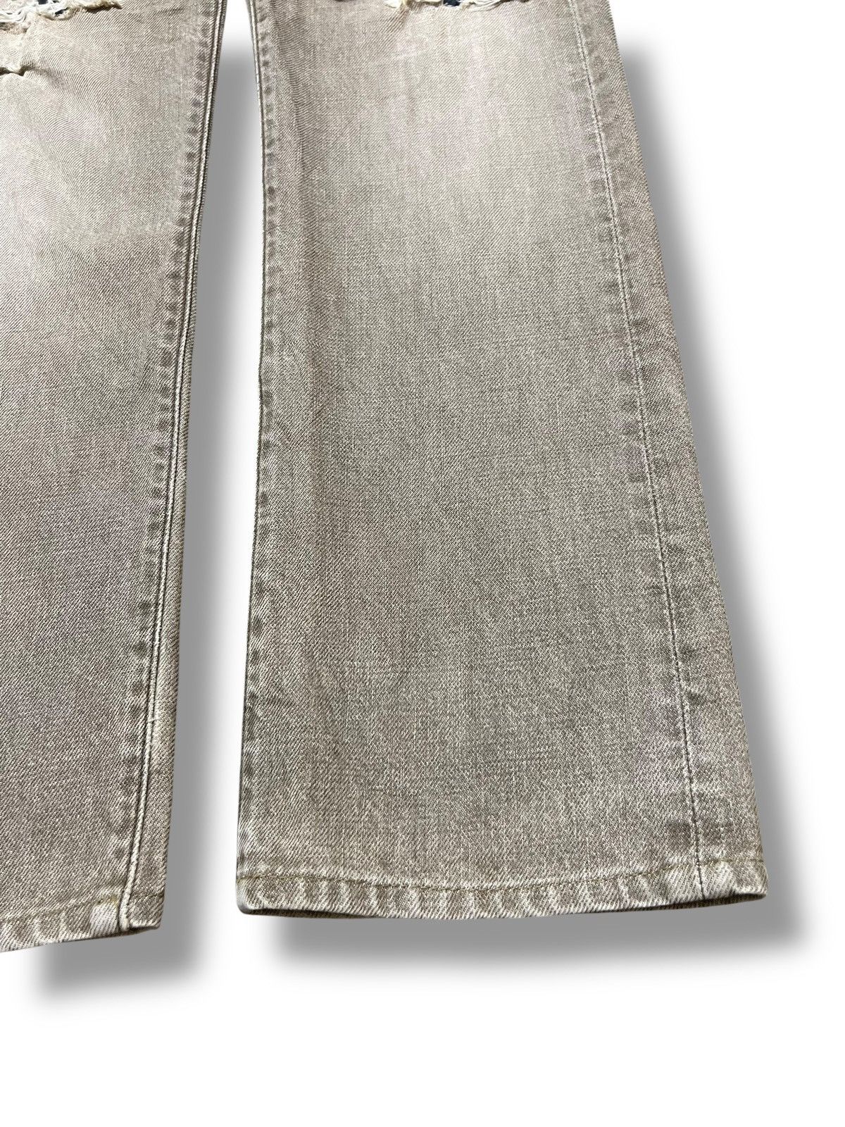 Big John Vintage Quadro+Phenia Big John Japan - Distressed Denim Size US 29 - 7 Thumbnail