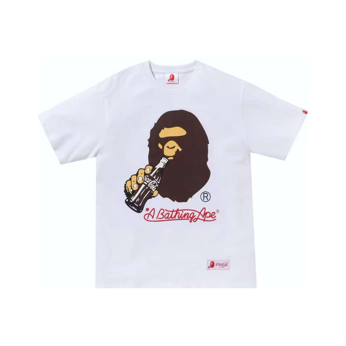 Bape BAPE x Coca-Cola Ape Head Tee White Size US S / EU 44-46 / 1 - 1 Thumbnail