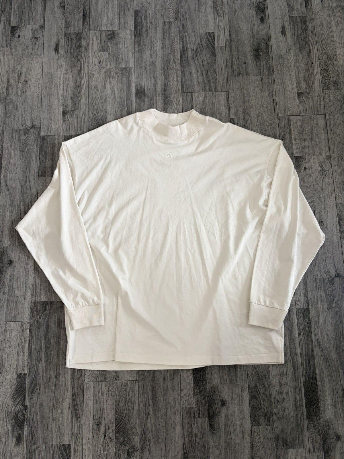 Adidas Adidas Jerry Lorenzo White Long-Sleeve Basketball Logo Tee Size US XL / EU 56 / 4 - 2 Thumbnail