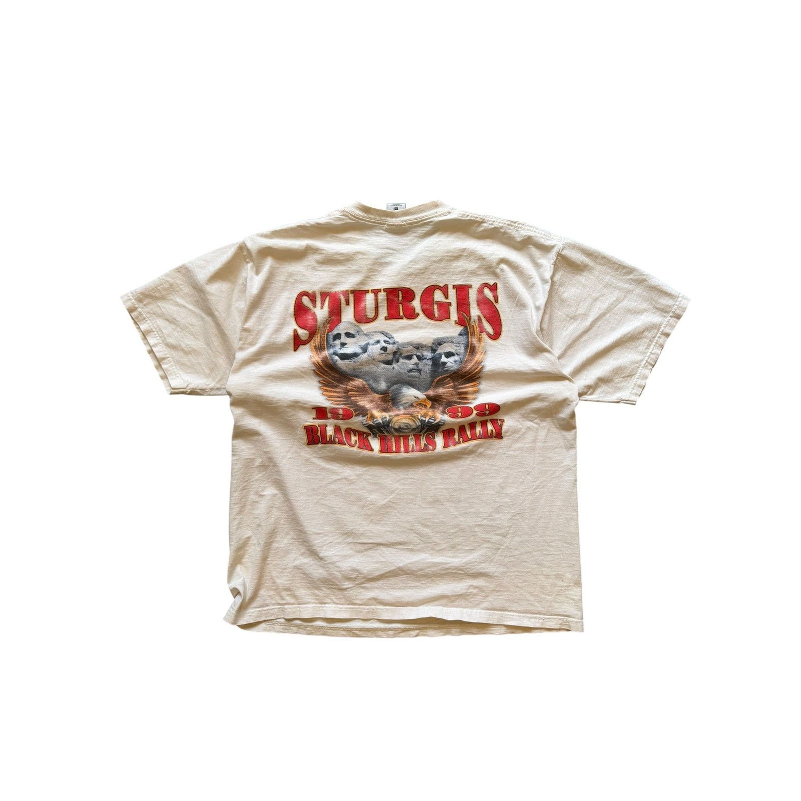 Vintage Vintage Sturgis 99 Black Hills Rally Eagle & Mt Rushmore Tee Size US L / EU 52-54 / 3 - 4 Thumbnail