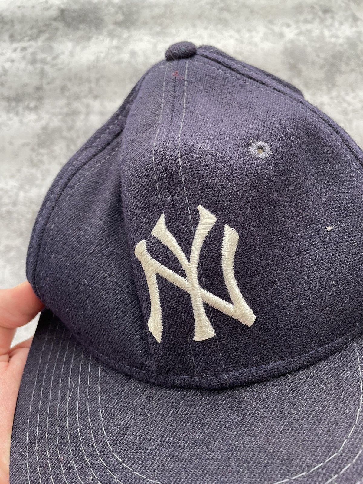 New York Yankees × Vintage Vintage 90s New York Yankees New Era Diamond Cap Size ONE SIZE - 2 Thumbnail