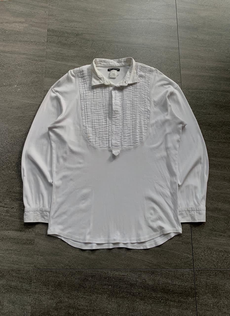 Issey Miyake FREE TAX! Half Buttoned Pleated Ls Shirt Size US L / EU 52-54 / 3 - 1 Thumbnail