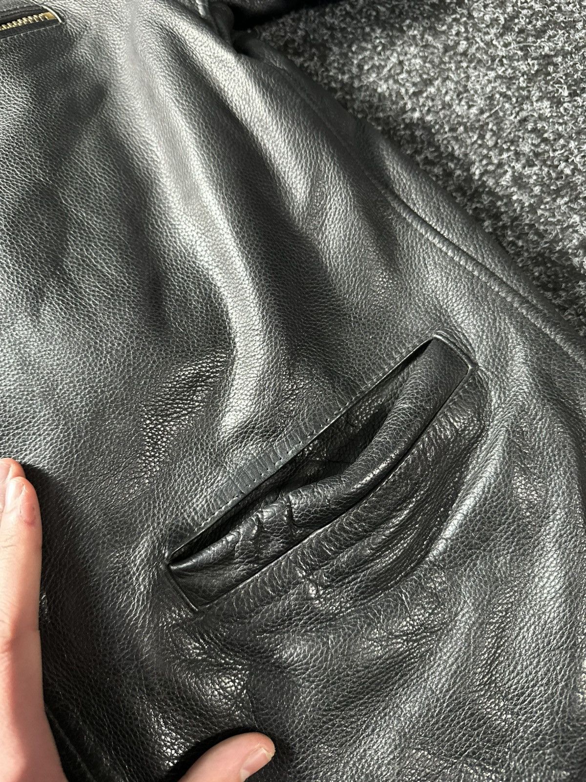 Harley Davidson × Leather 🚨Vintage 90s Leather Biker Jacket-West Style Maison Margiela Size US M / EU 48-50 / 2 - 9 Thumbnail