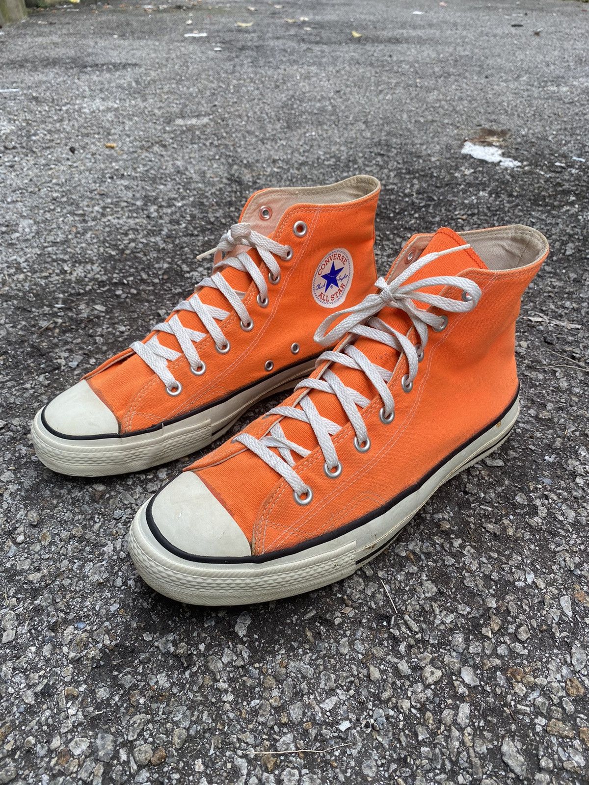 Vintage Vintage Converse Made in USA All Star 80s Orange | Grailed