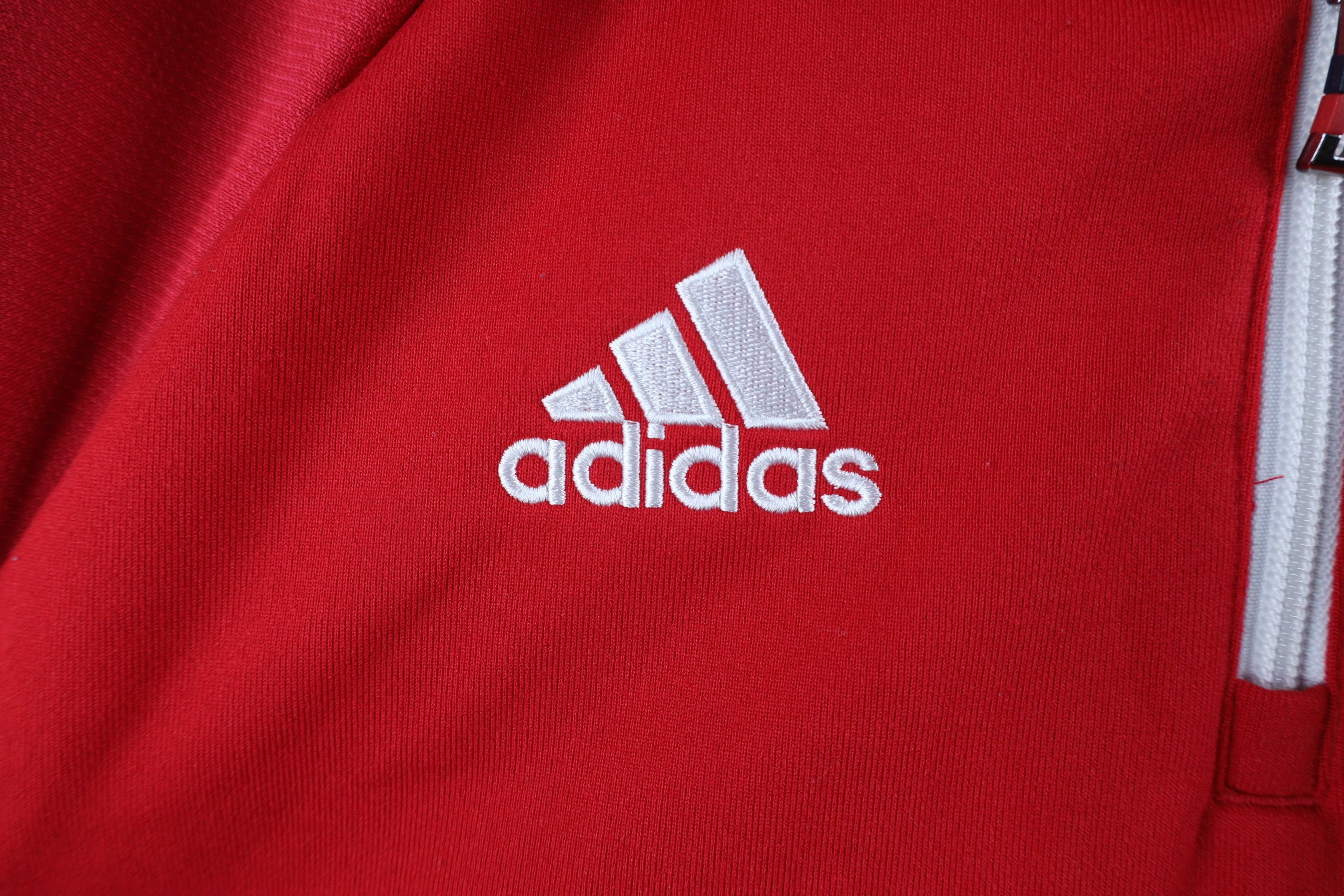 Adidas × Vintage Adidas MLS Red Bull Soccer Half Zip Pullover Sweatshirt Size US M / EU 48-50 / 2 - 5 Thumbnail