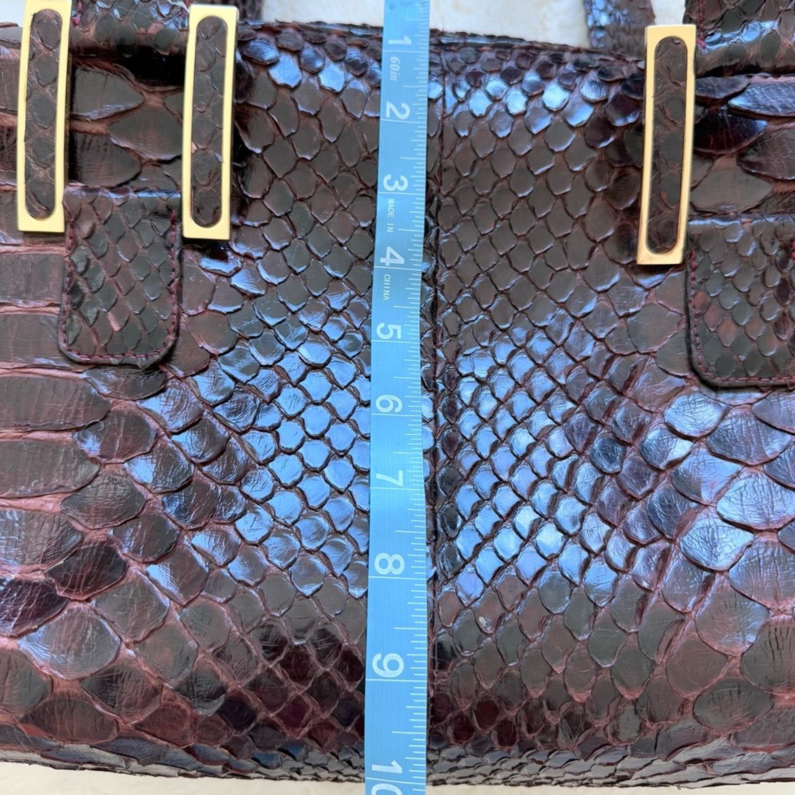 Other NEW!!! KARA ROSS python skin satchel bag large Retail 2950$ Size ONE SIZE - 8 Thumbnail