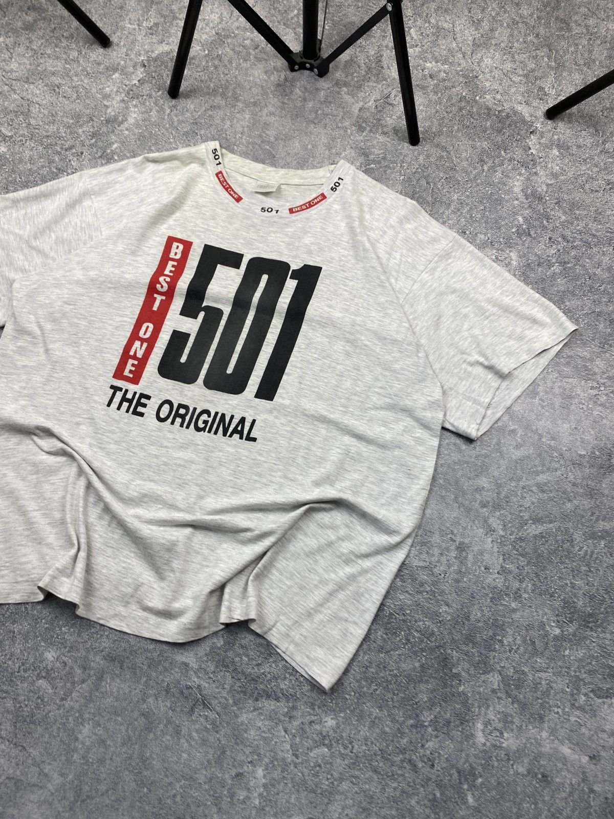 Levi's × Levi's Vintage Clothing Vintage 1990s Levi’s 501 T shirt mens tee Rare Single Stitch Size US XXL / EU 58 / 5 - 3 Thumbnail