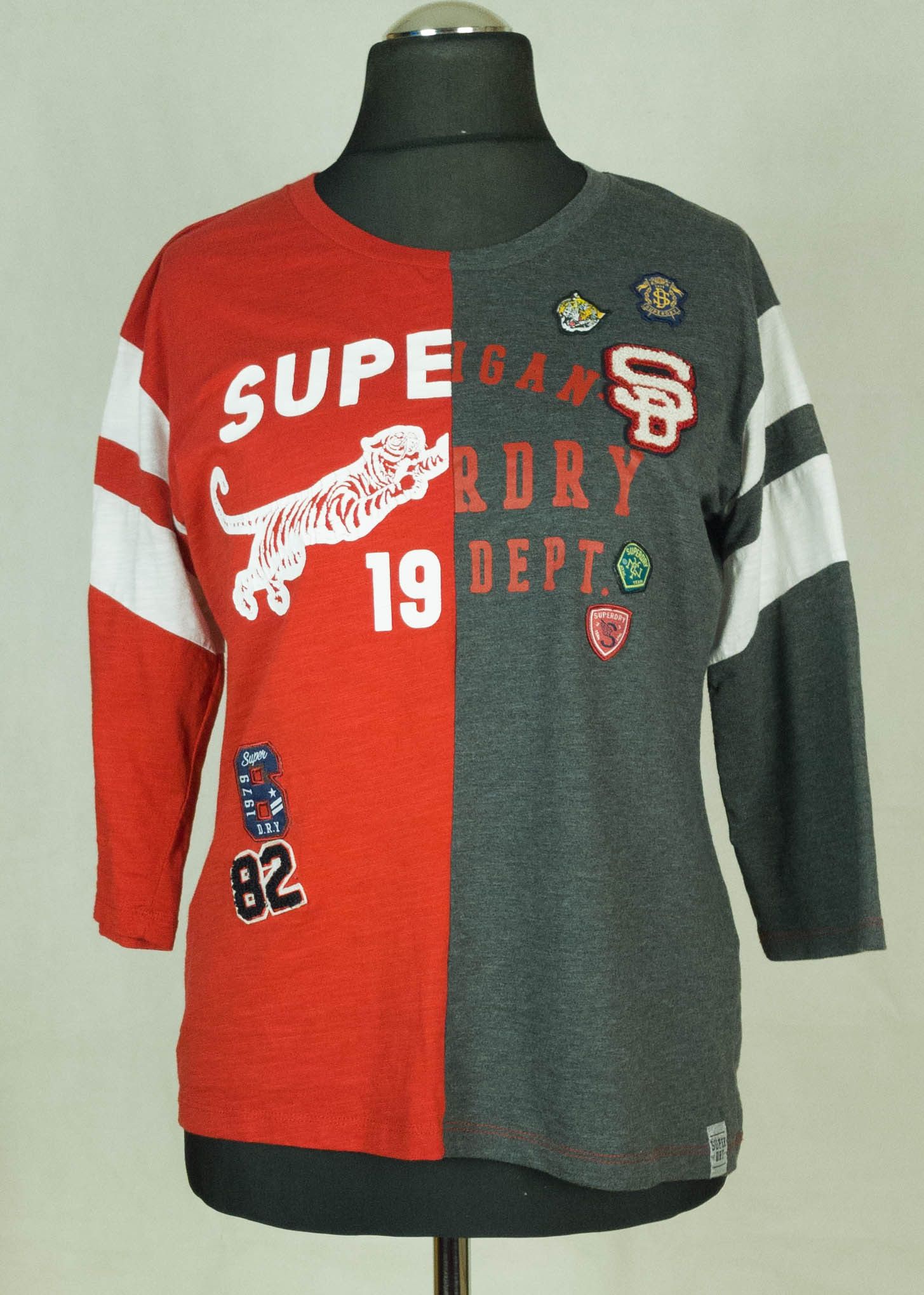 Superdry Superdry womens top 3/4 sleeve cotton size L vgc Size L / US 10 / IT 46 - 1 Thumbnail