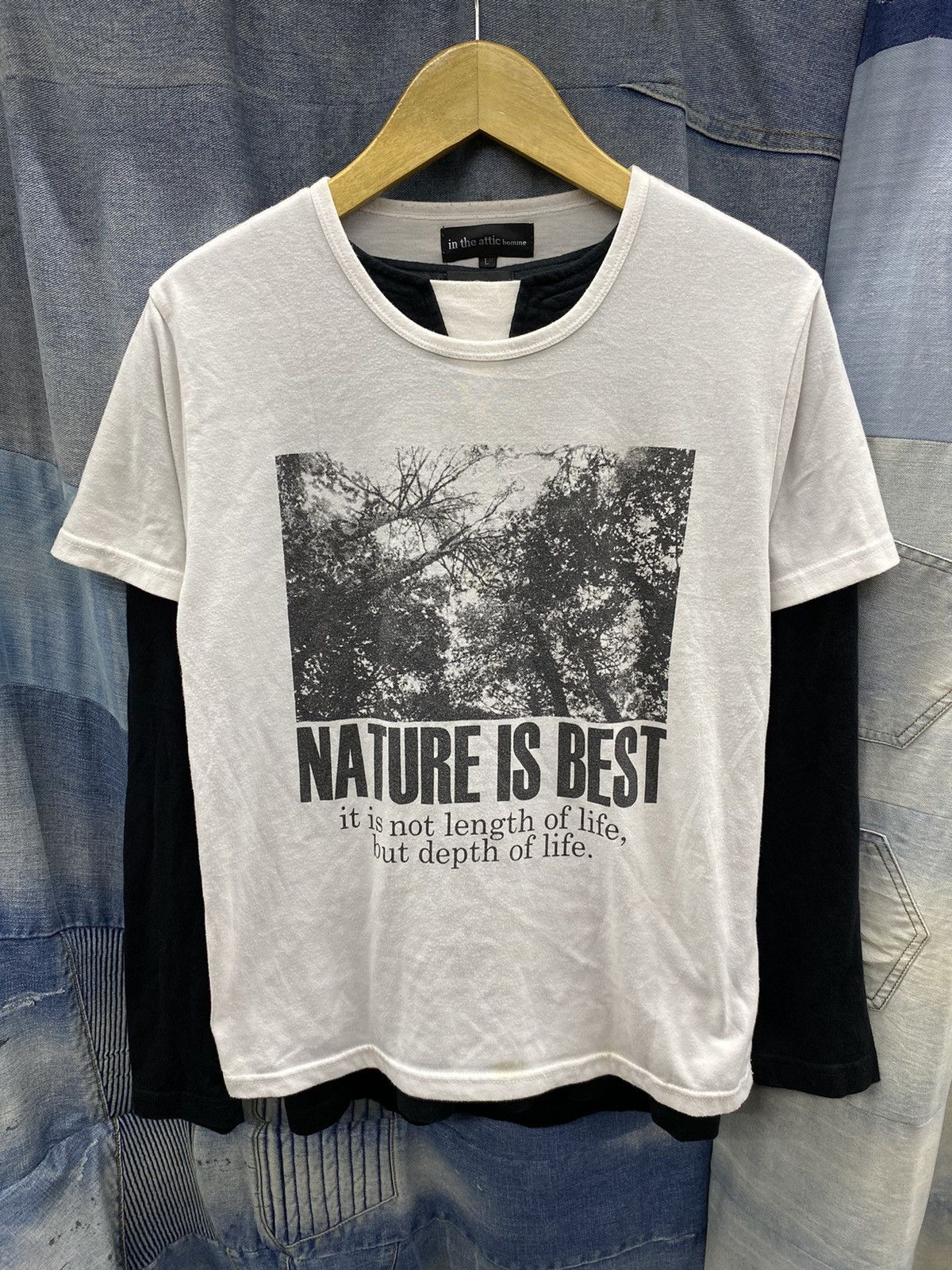 If Six Was Nine × In The Attic × Japanese Brand nature is best in the attic tshirt undefined style Size US M / EU 48-50 / 2 - 2 Thumbnail
