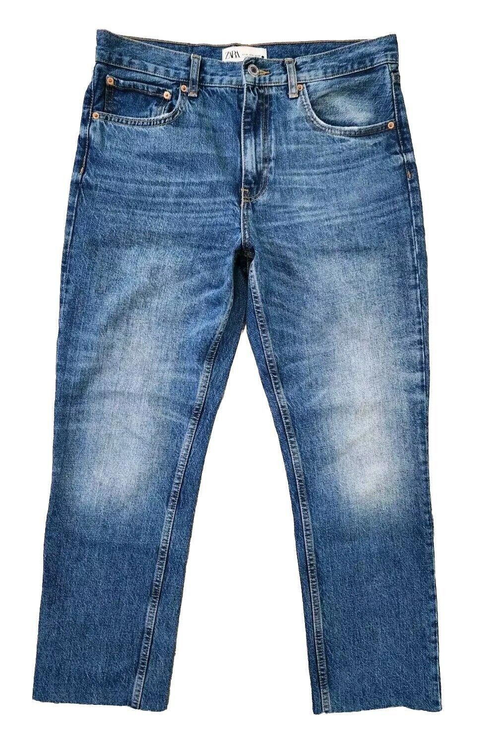 Zara Zara Jeans Slim Straight Raw Hem Size 34 Womens 12 Eur 40 Size 30" / US 8 / IT 44 - 1 Thumbnail