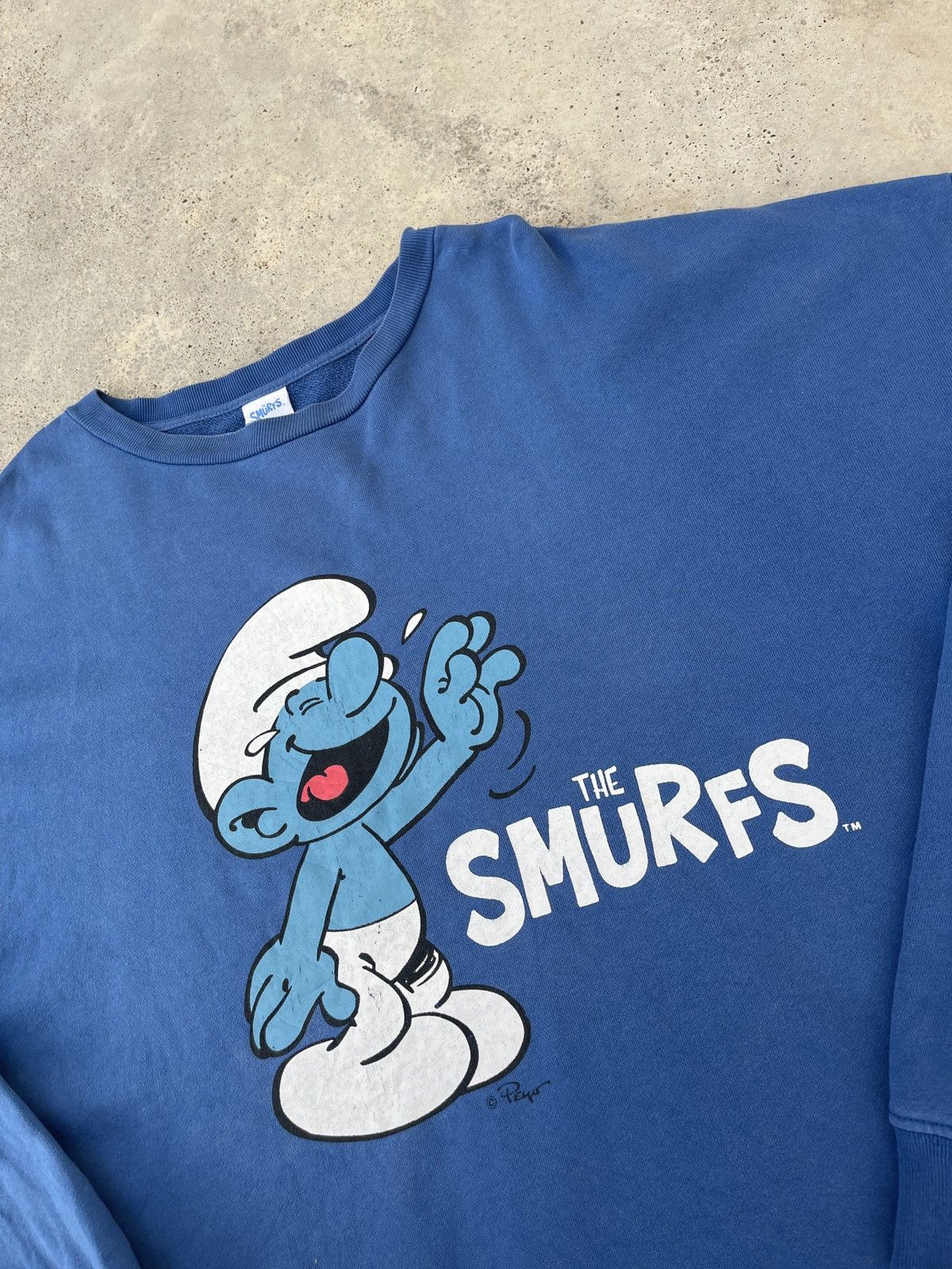 Japanese Brand × Vintage The Smurfs Vintage Comics Made in Japan Sweatshirt Size US XL / EU 56 / 4 - 6 Thumbnail