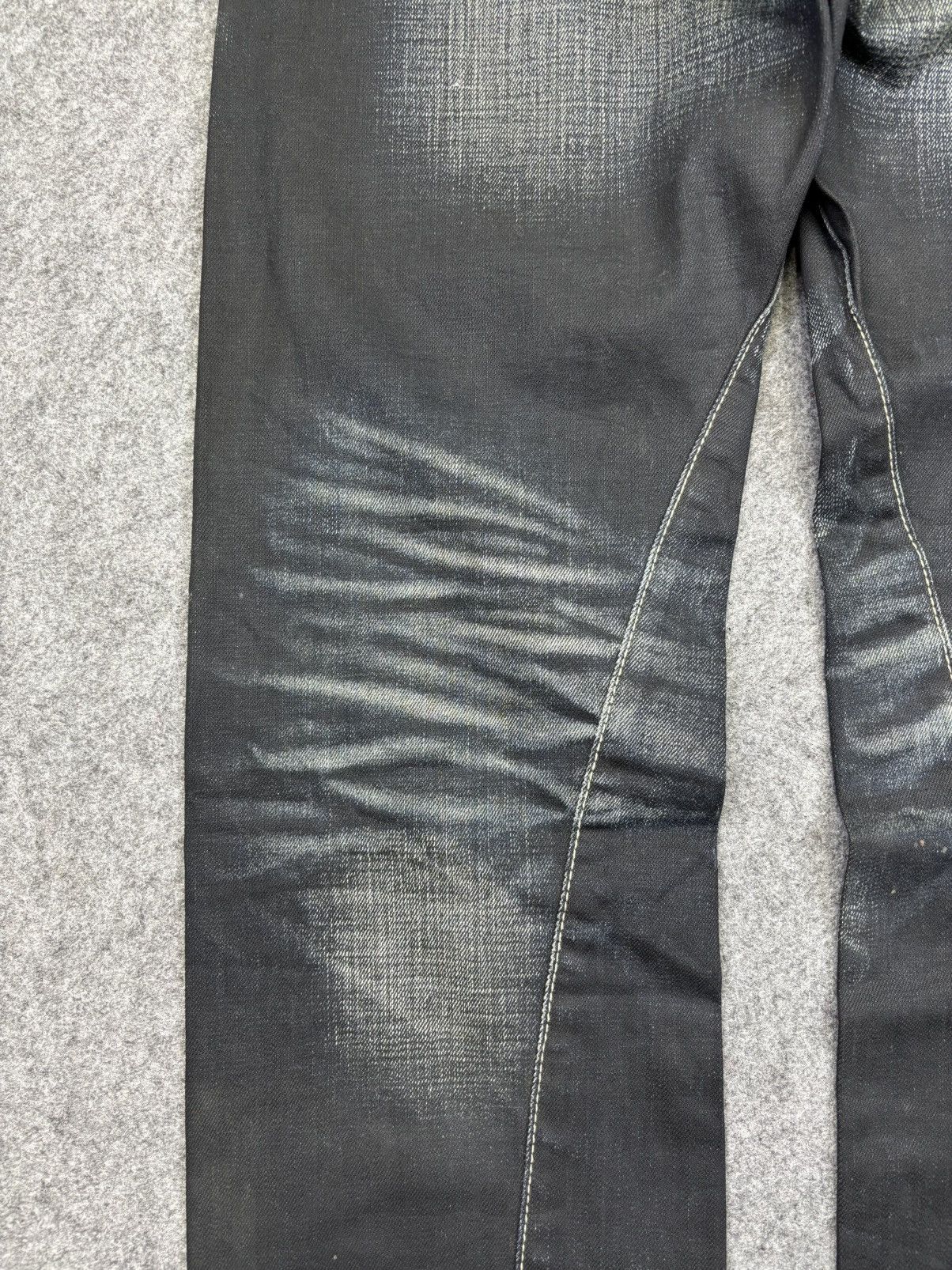 Japanese Brand 💥Sick Back Number Multipockets Indigo Stone Wash Denim F718 Size US 32 / EU 48 - 19 Thumbnail