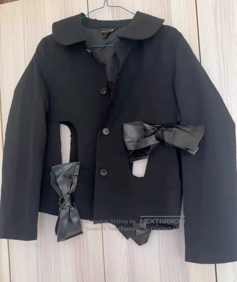 Comme des Garcons Comme Des Garcons Black Bow Tie Jacket Size S / US 4 / IT 40 - 1 Thumbnail