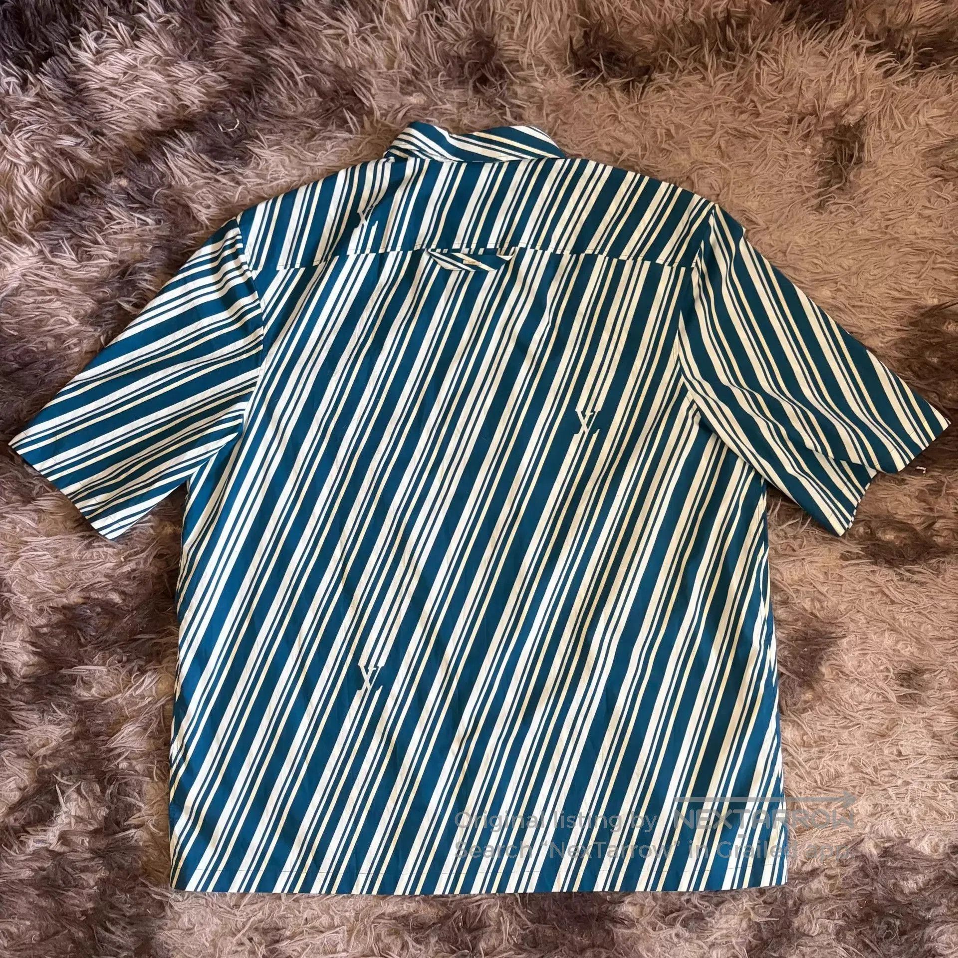 Louis Vuitton Multi Striped Short Sleeve Button-Up Shirt. Size US XXL / EU 58 / 5 - 2 Thumbnail