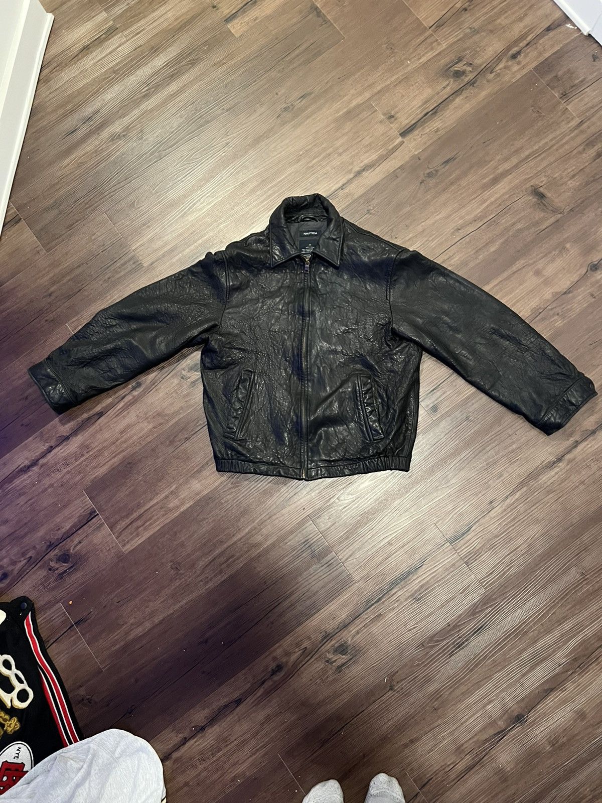 Japanese Brand × Nautica Nautica Vintage Leather Jacket Size US M / EU 48-50 / 2 - 1 Thumbnail