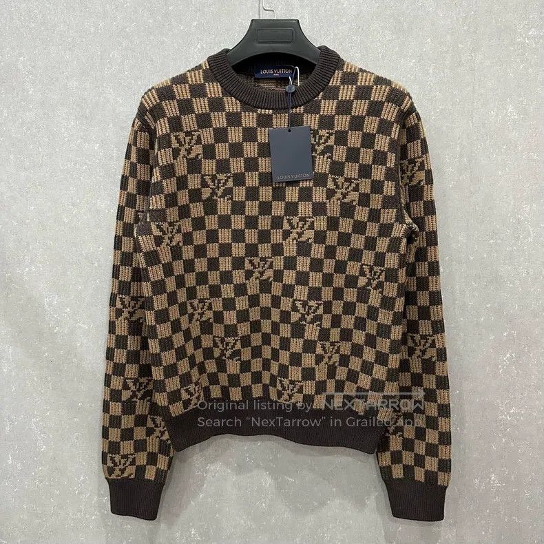 Louis Vuitton Louis Vuitton Thread Checker Sweater Full Print Wool Sweat Size US S / EU 44-46 / 1 - 1 Thumbnail
