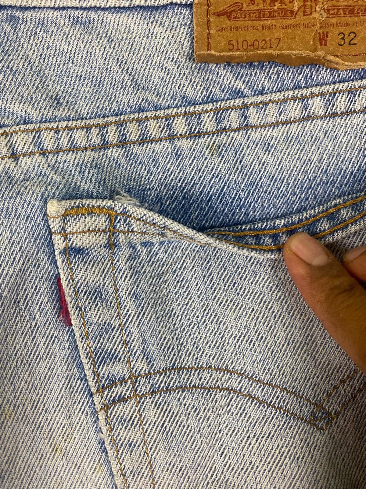 Levi's × Vintage Vintage 90s Thrashed Levis 510 Cutter Short Pants Denim Size US 31 - 11 Thumbnail