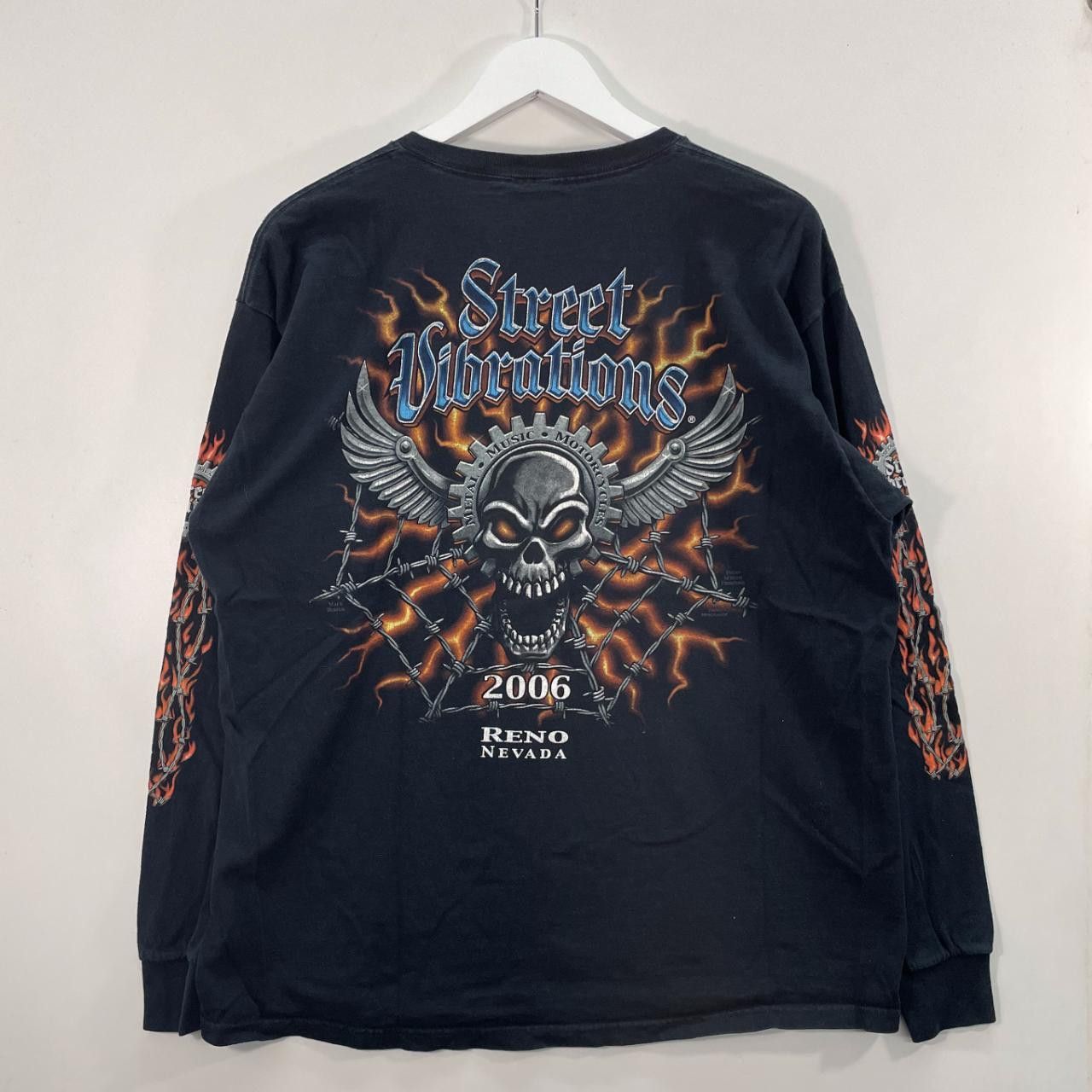 Vintage Reno Nevada Motorcycle Long Sleeve Size US L / EU 52-54 / 3 - 2 Thumbnail