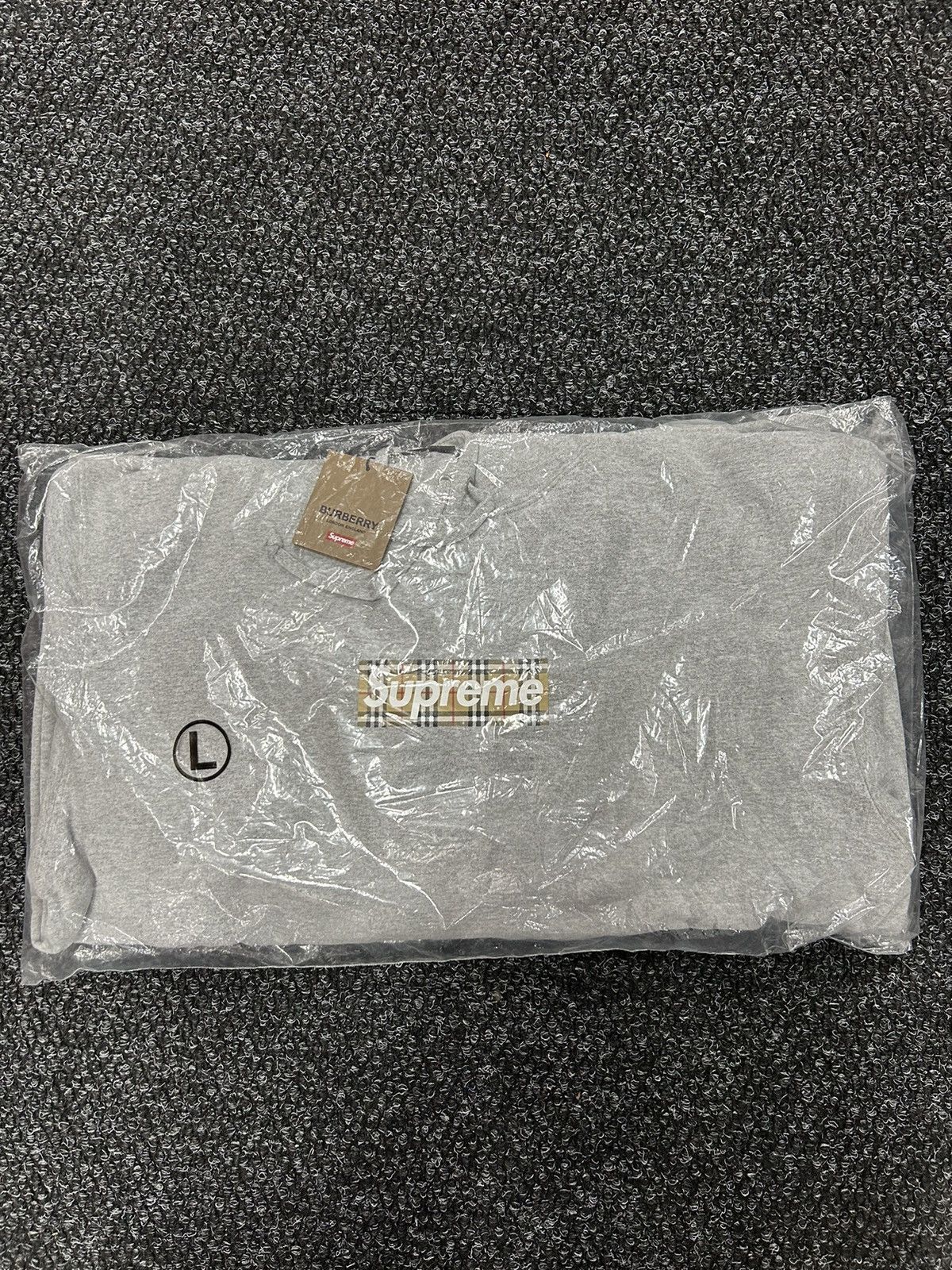 Supreme Burberry Box Logo Hoodie | Grailed