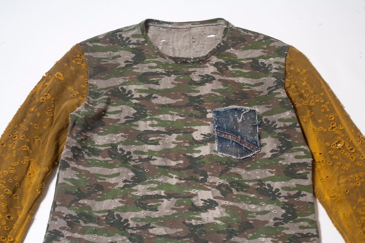 Japanese Brand adamus trashed long sleeve Size US M / EU 48-50 / 2 - 3 Thumbnail