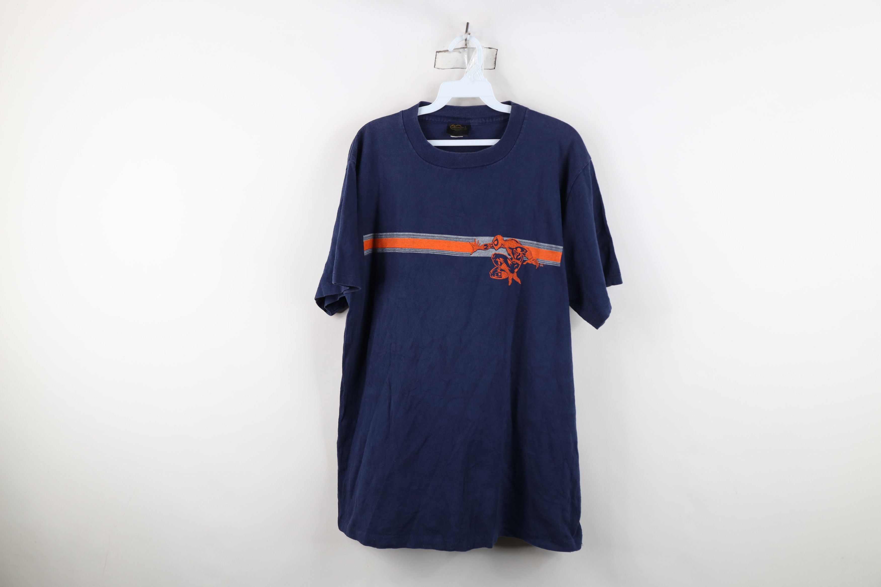 Vintage Vintage 90s Marvel Comics Spiderman Superhero Comic T-Shirt Size US L / EU 52-54 / 3 - 1 Thumbnail