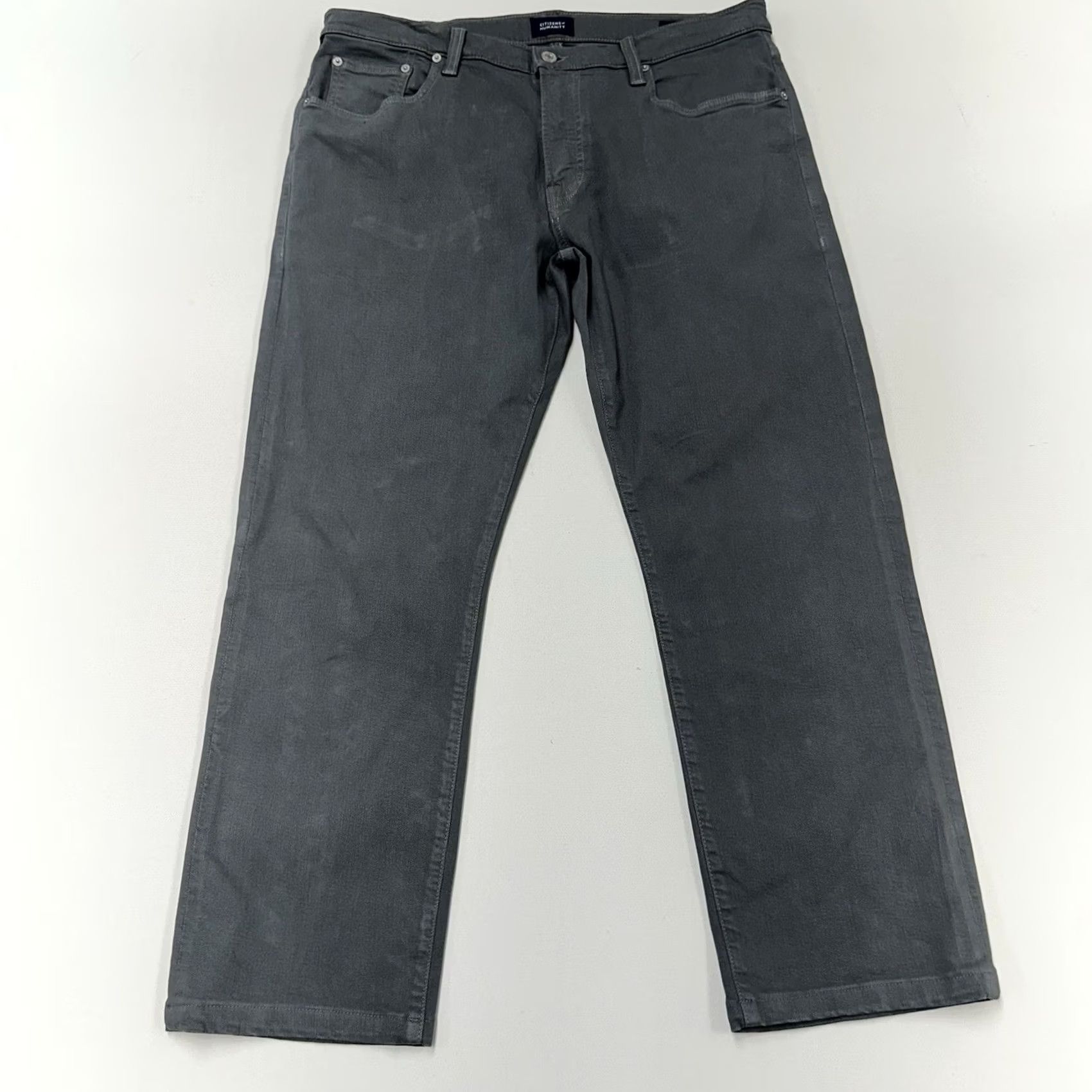 Citizens Of Humanity Citizens of Humanity The Adler Slim Straight Jeans Mens 34x26 Gray Size US 34 / EU 50 - 2 Thumbnail