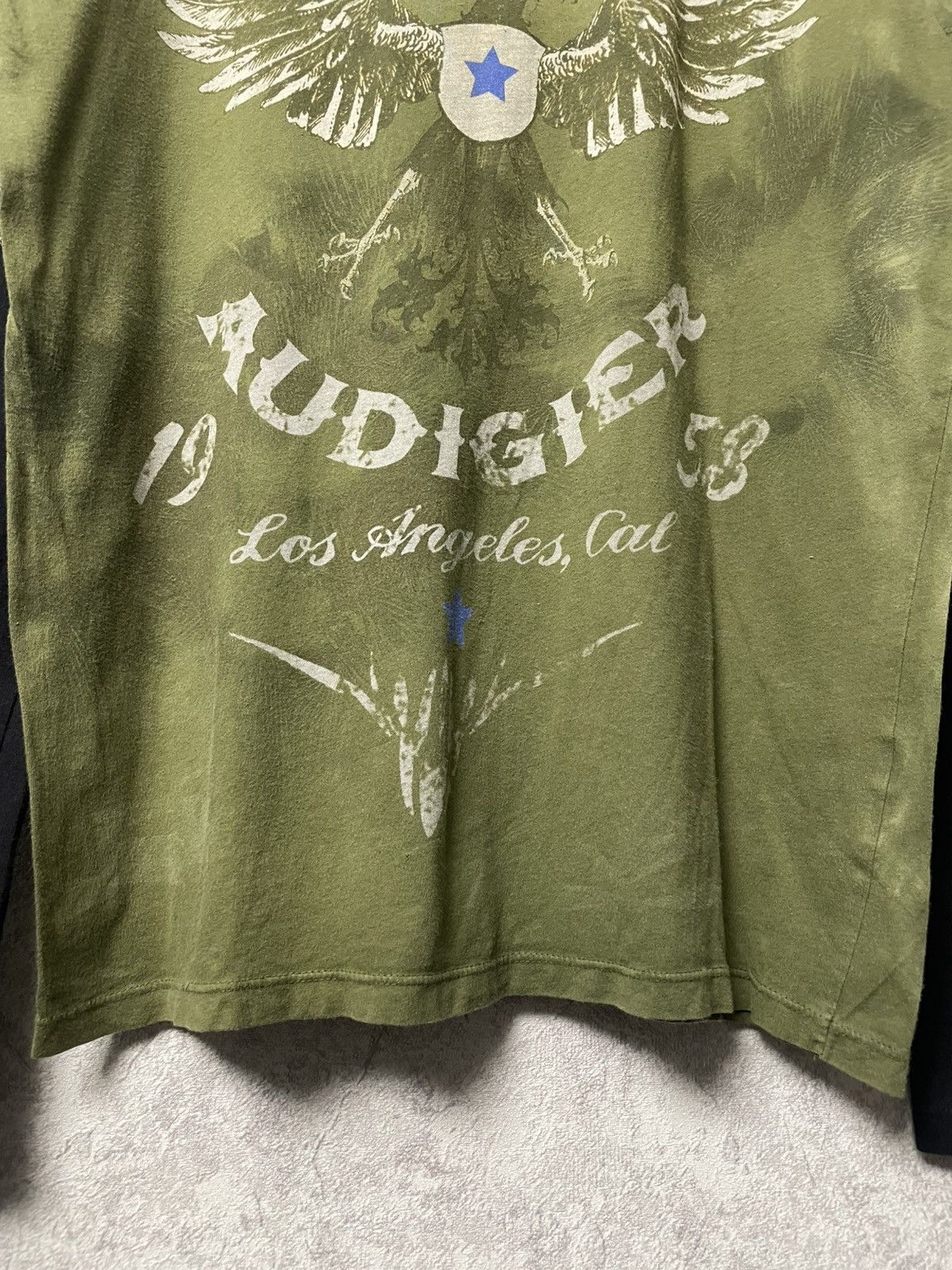 Christian Audigier Christian Audigier Layered Hooded Double Sleeve Graphic Tee Size US M / EU 48-50 / 2 - 4 Thumbnail