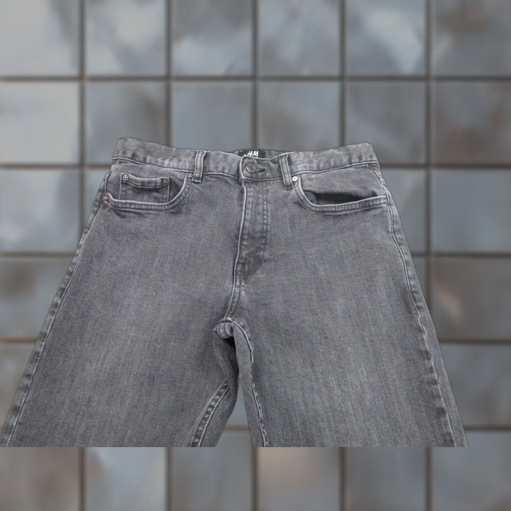 H&M H&M Jeans Mens 30x31 Charcoal Gray Skinny Fit Stretch Denim Casual Pants Size US 30 / EU 46 - 1 Thumbnail