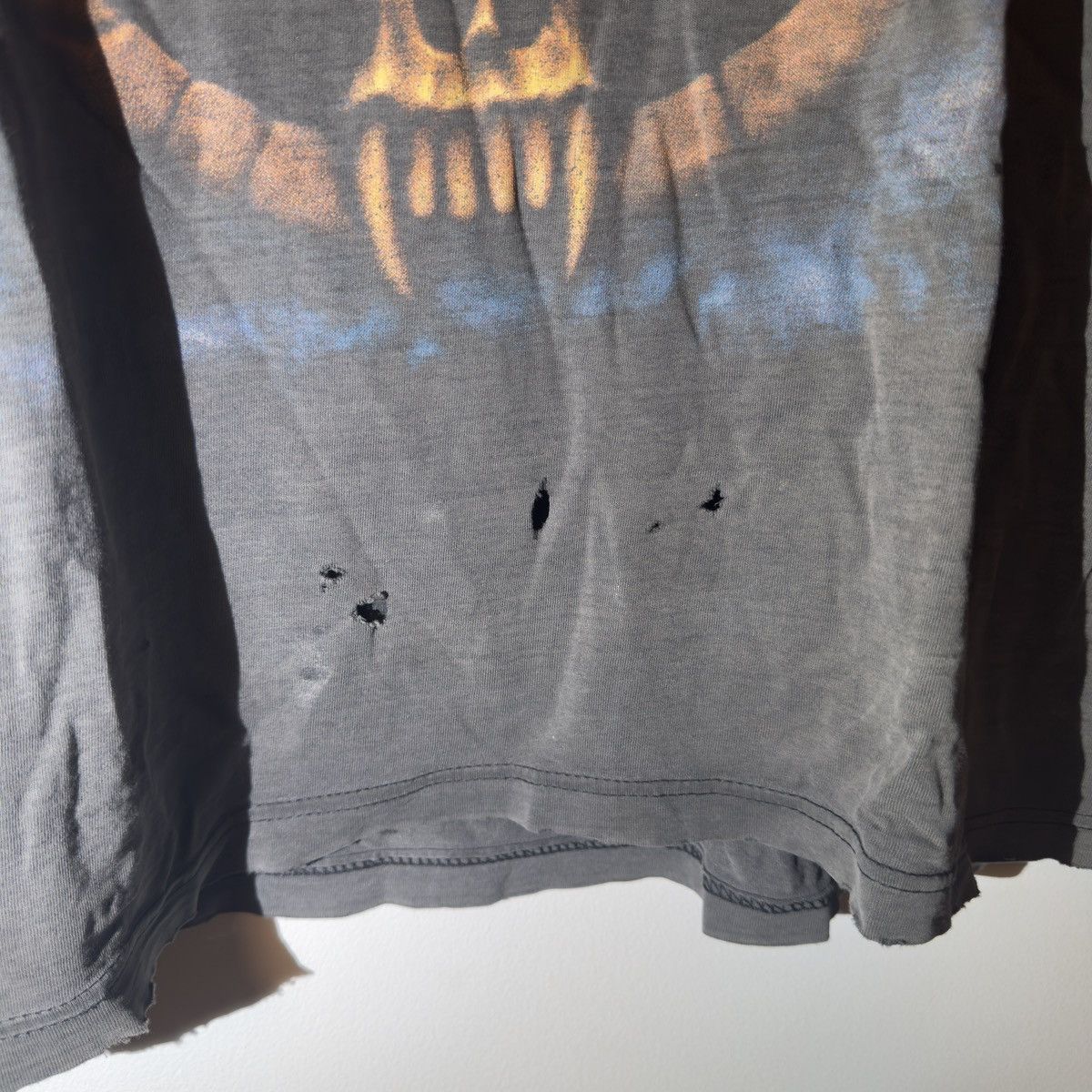 Vintage 1994 slayer circle of beliefs distressed and faded t shirt Size US XL / EU 56 / 4 - 3 Thumbnail