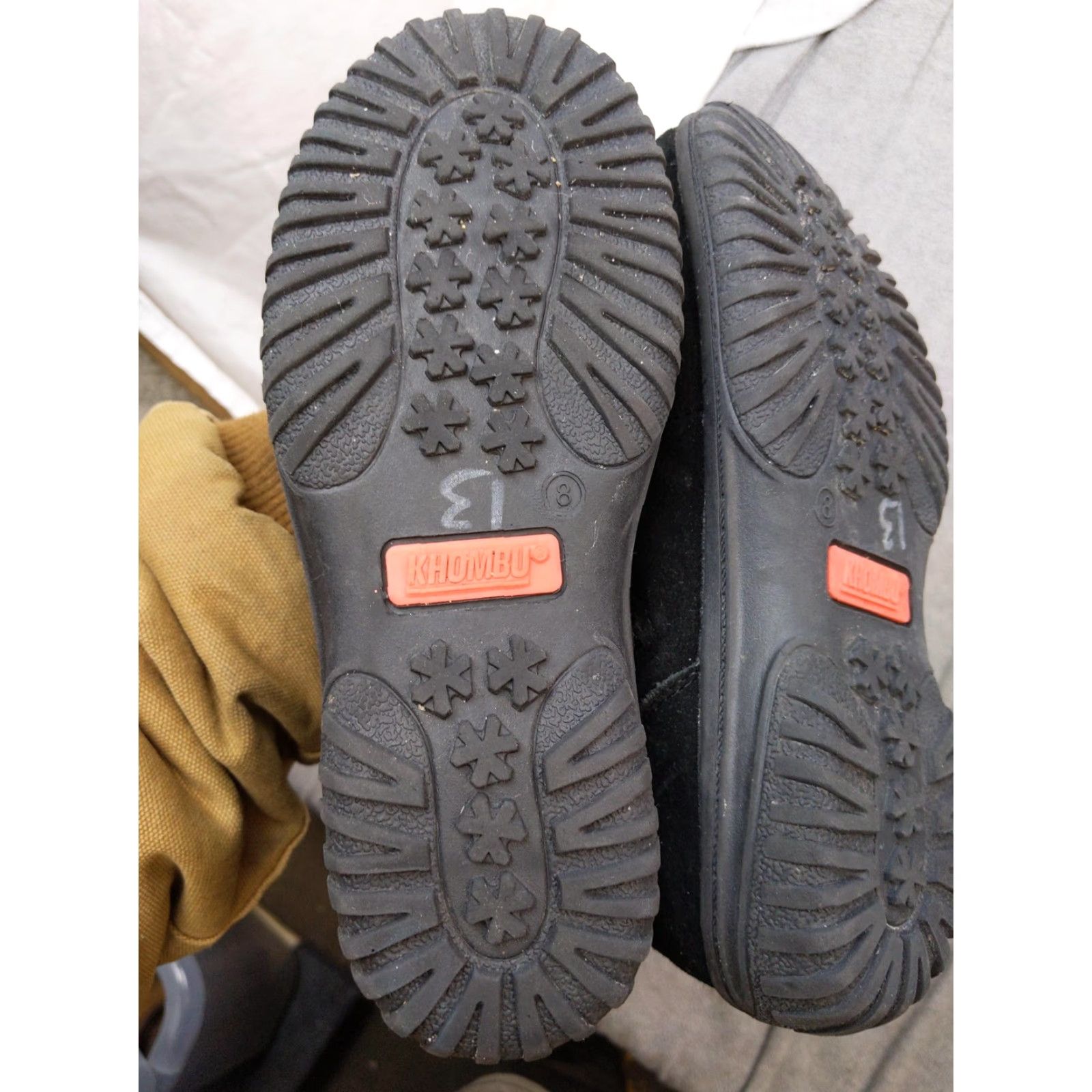 Vintage Khombu Laura Snow Boots Womens Size 8 Black Suede Ankle Faux Fur Zip Winter Boots Menus? Size US 8 / IT 38 - 5 Thumbnail