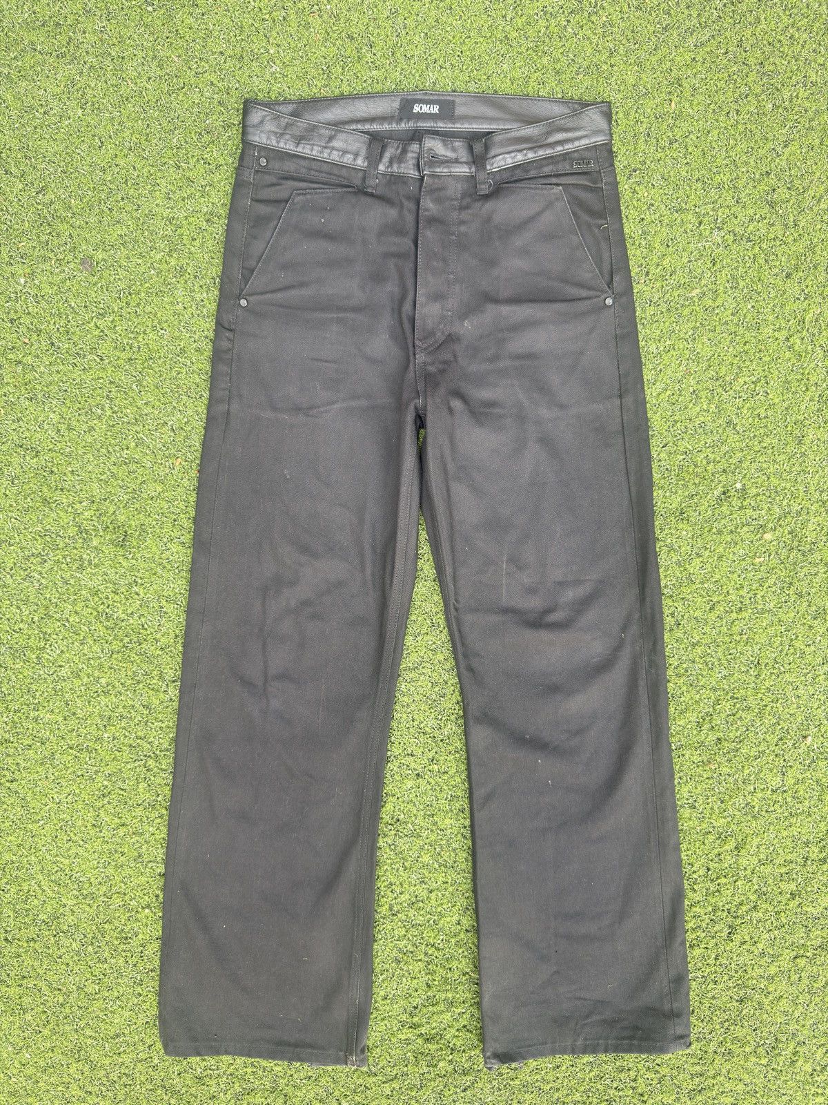 Somar SOMAR AHAB DENIM JEANS (RAW) Leather Waistband Size US 30 / EU 46 - 1 Thumbnail