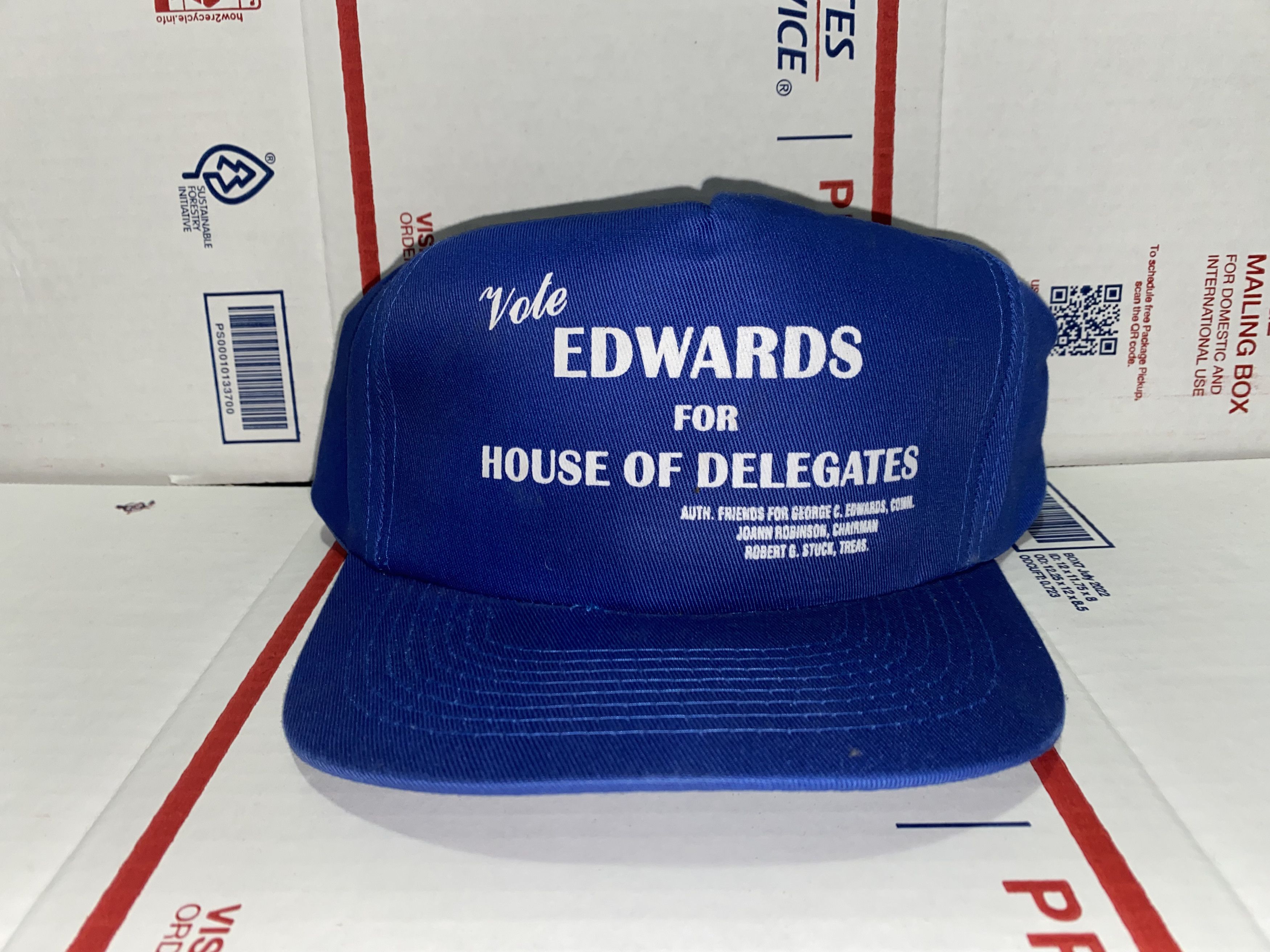 Topperz Vote EDWARDS House Delegates vtg Trucker Hat Cap government Size ONE SIZE - 1 Thumbnail
