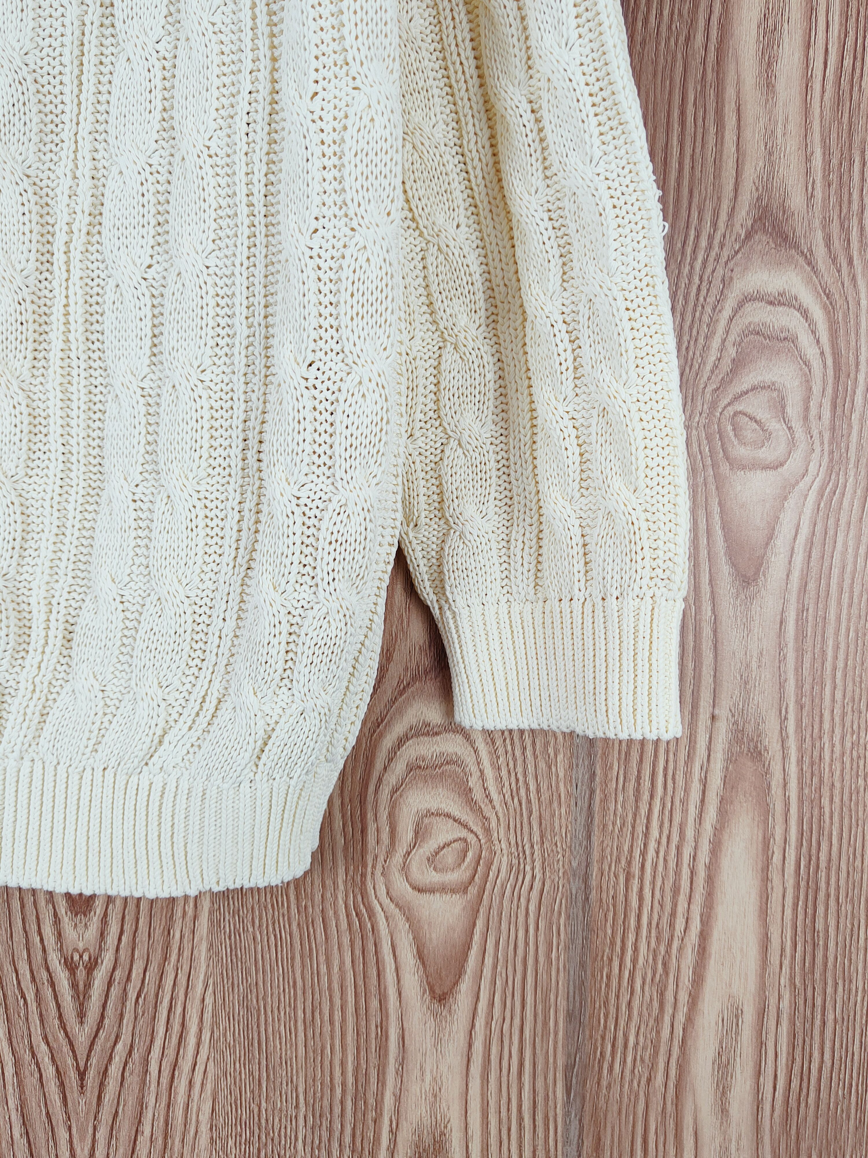 Aran Isles Knitwear × Japanese Brand × Vintage Pinky&Dianne Yellow Knitwear Sweatshirts #W878 Size M / US 6-8 / IT 42-44 - 6 Thumbnail
