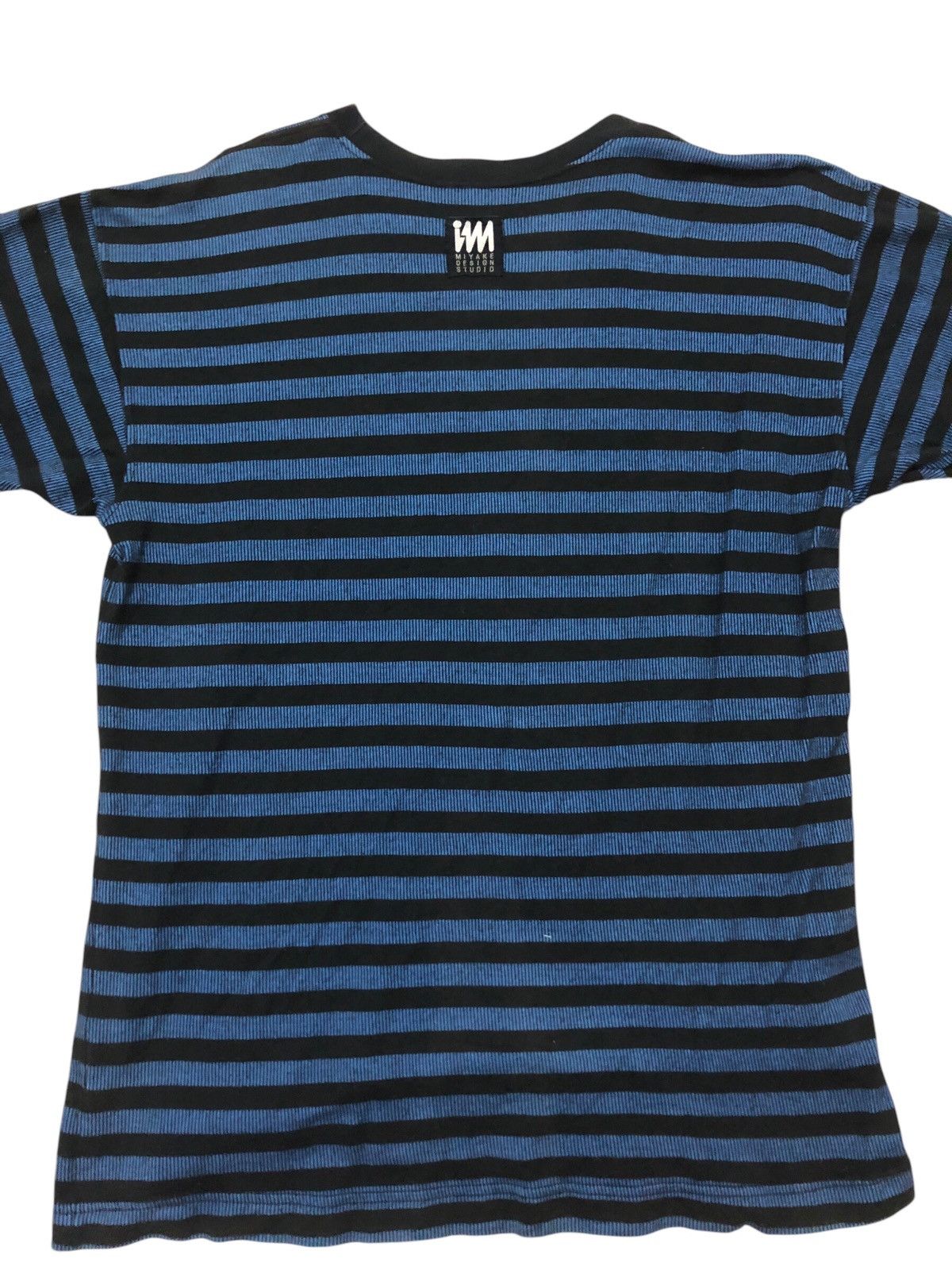 Issey Miyake Issey Miyake Stripes Blue Black Tee Size US M / EU 48-50 / 2 - 1 Thumbnail