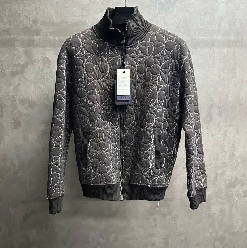 Louis Vuitton Louis Vuitton Gray Cotton Men's Jacket 0089 Size US M / EU 48-50 / 2 - 1 Thumbnail