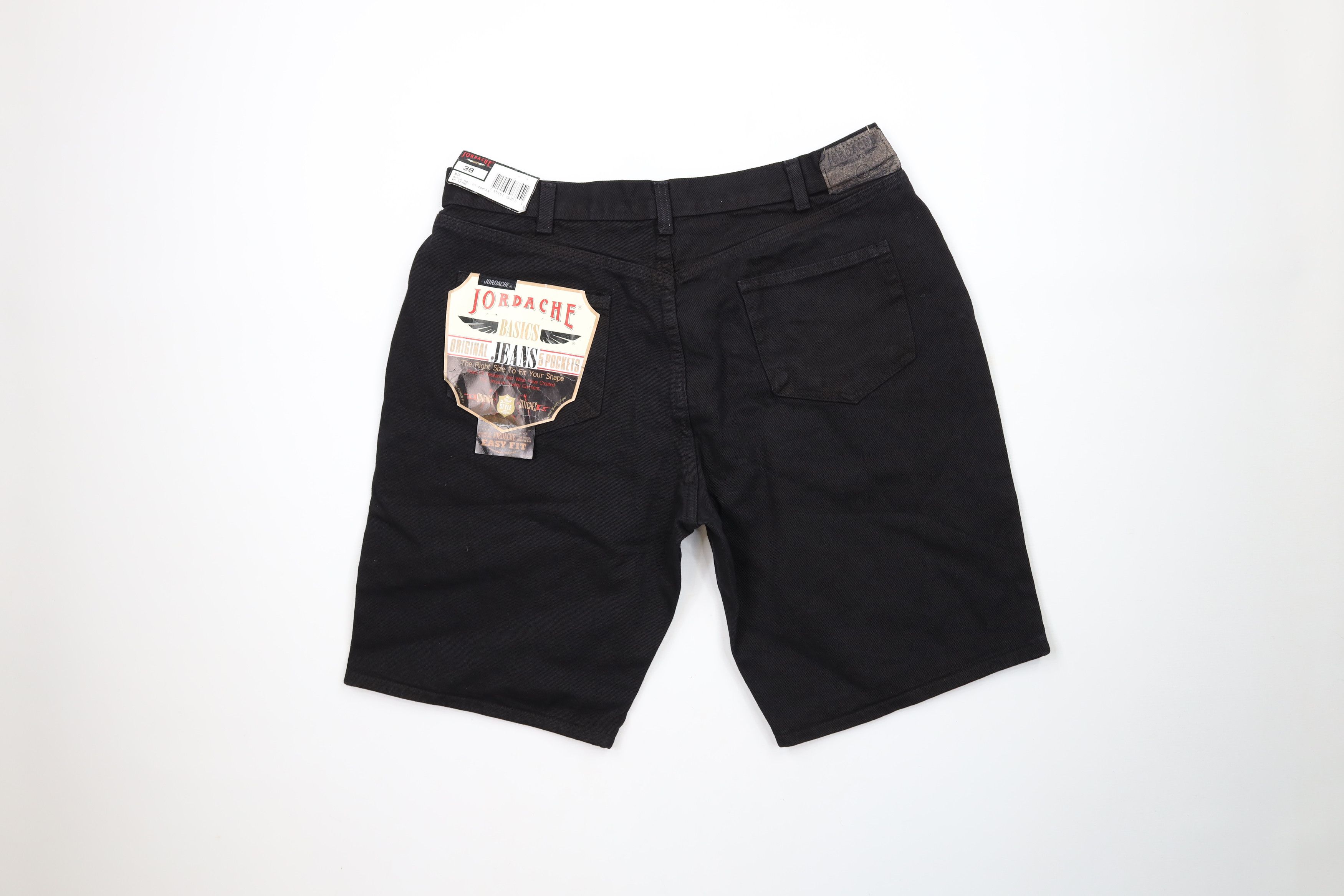 Vintage Deadstock Vintage 90s Streetwear Jean Shorts Jorts Black Size US 36 / EU 52 - 7 Thumbnail