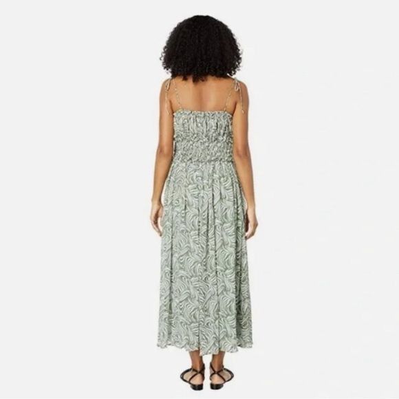 Other NWT En Saison Sole Midi Dress Abstract Print Green Sage Size Size S / US 4 / IT 40 - 2 Thumbnail