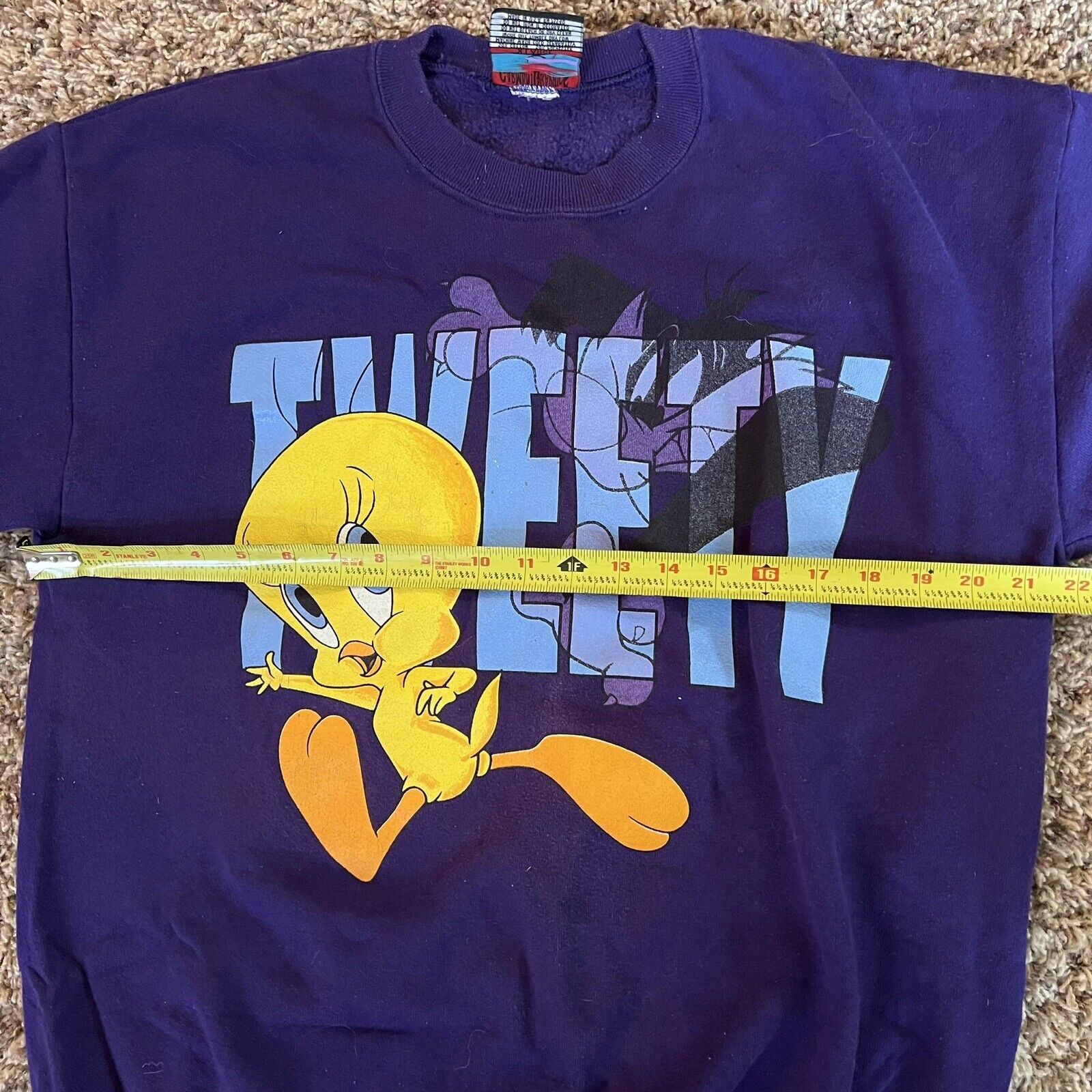 Other Vintage 90’s Tweety Bird Looney Tunes Sweatshirt Purple XL Size US XL / EU 56 / 4 - 3 Thumbnail