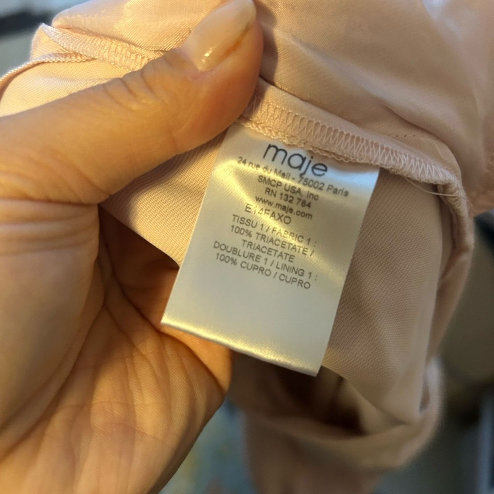 Maje Maje Pale Pink Crossover Pleated Pants Size 30" / US 8 / IT 44 - 4 Thumbnail