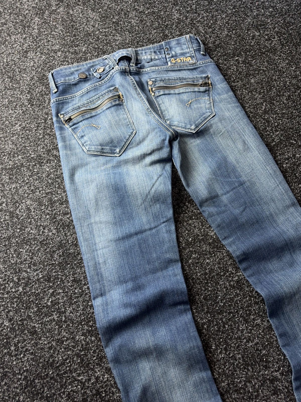 G-Star Vintage Avant 00s Garde Skinny Y2K G-Star Raw denim pants Size 29" - 9 Thumbnail