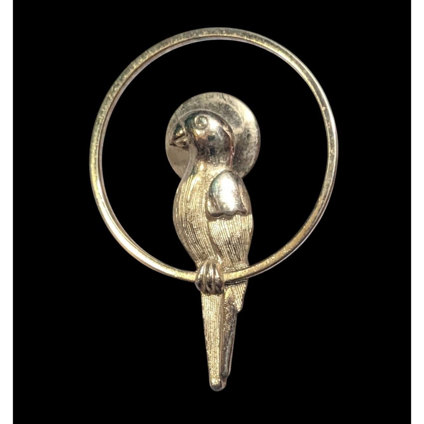 Other Vintage Avon Pretty Polly Sitting Parrot Gold Tone Brooch Size ONE SIZE - 1 Thumbnail