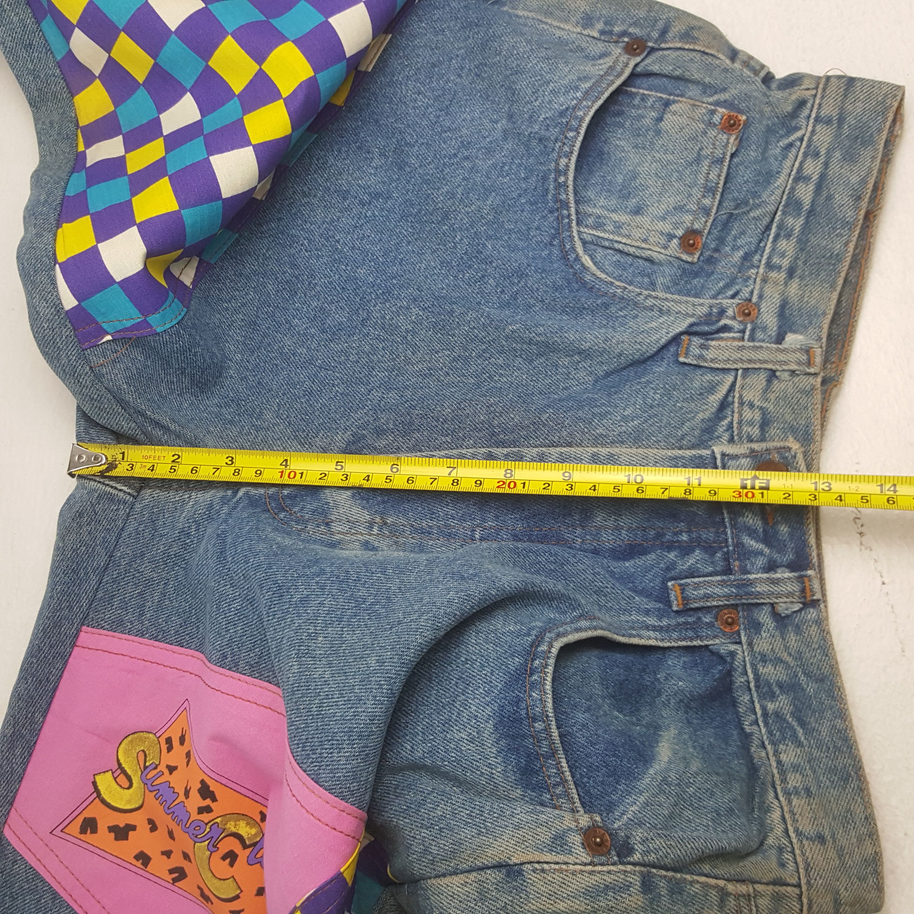 Other Vintage H Landers Patchwork Denim Jeans Size US 28 / EU 44 - 8 Thumbnail