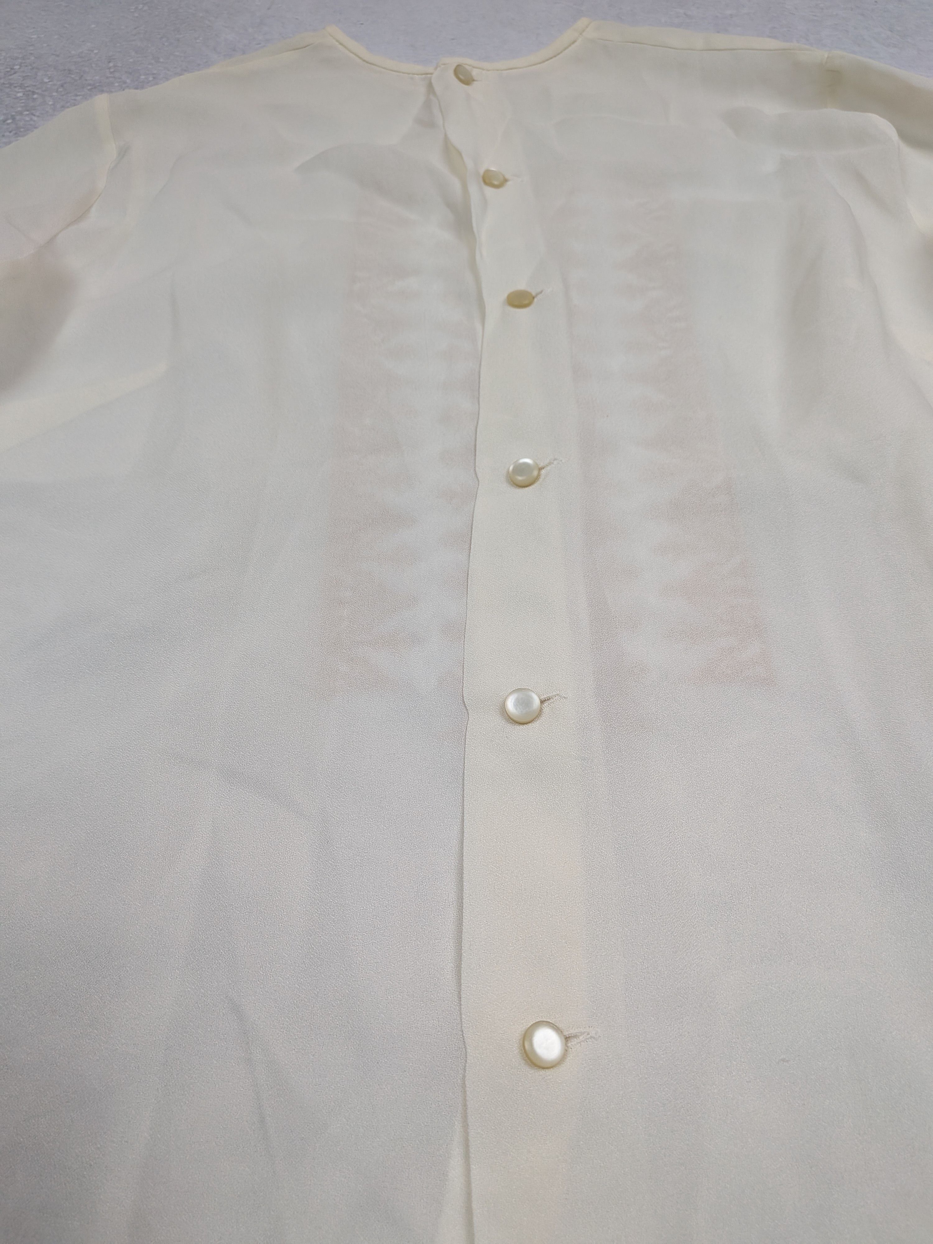 Other Handmade Vintage Silk & Guipure Lace Blouse Boho Size L XL Size L / US 10 / IT 46 - 9 Thumbnail