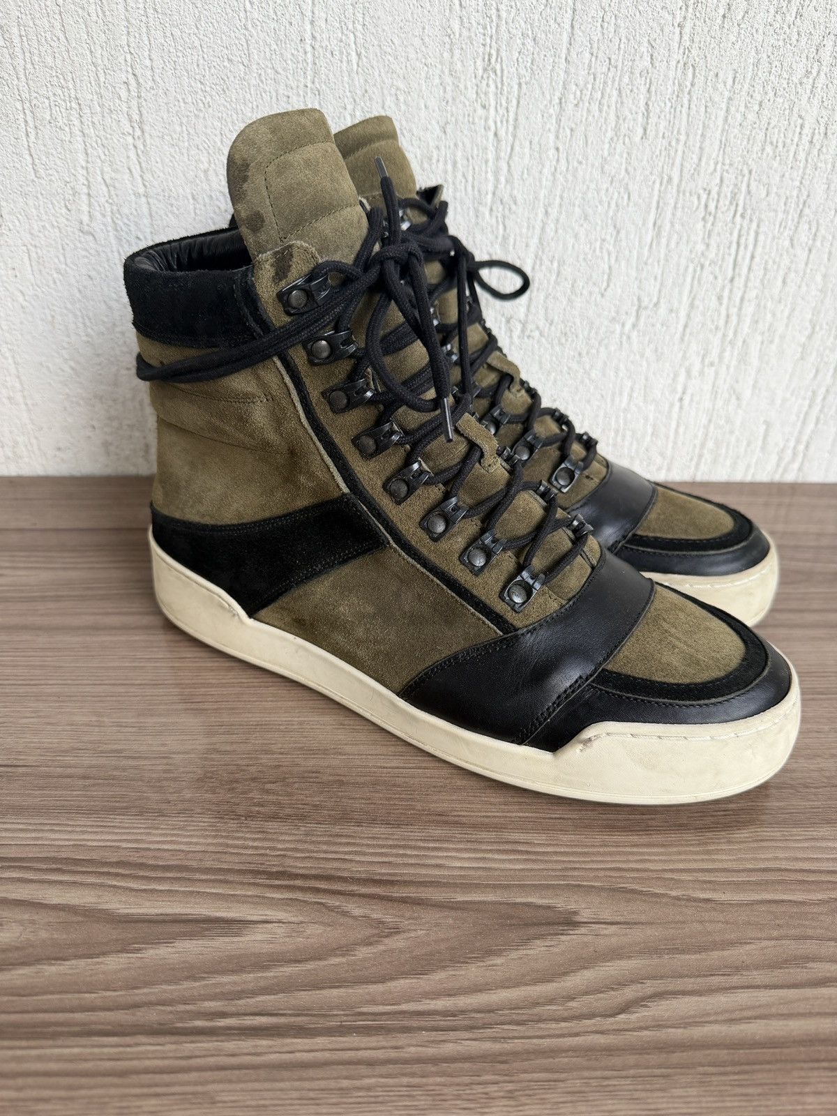 Balmain × H&M Aw14 basket hi sneakers Size US 8.5 / EU 41-42 - 3 Thumbnail