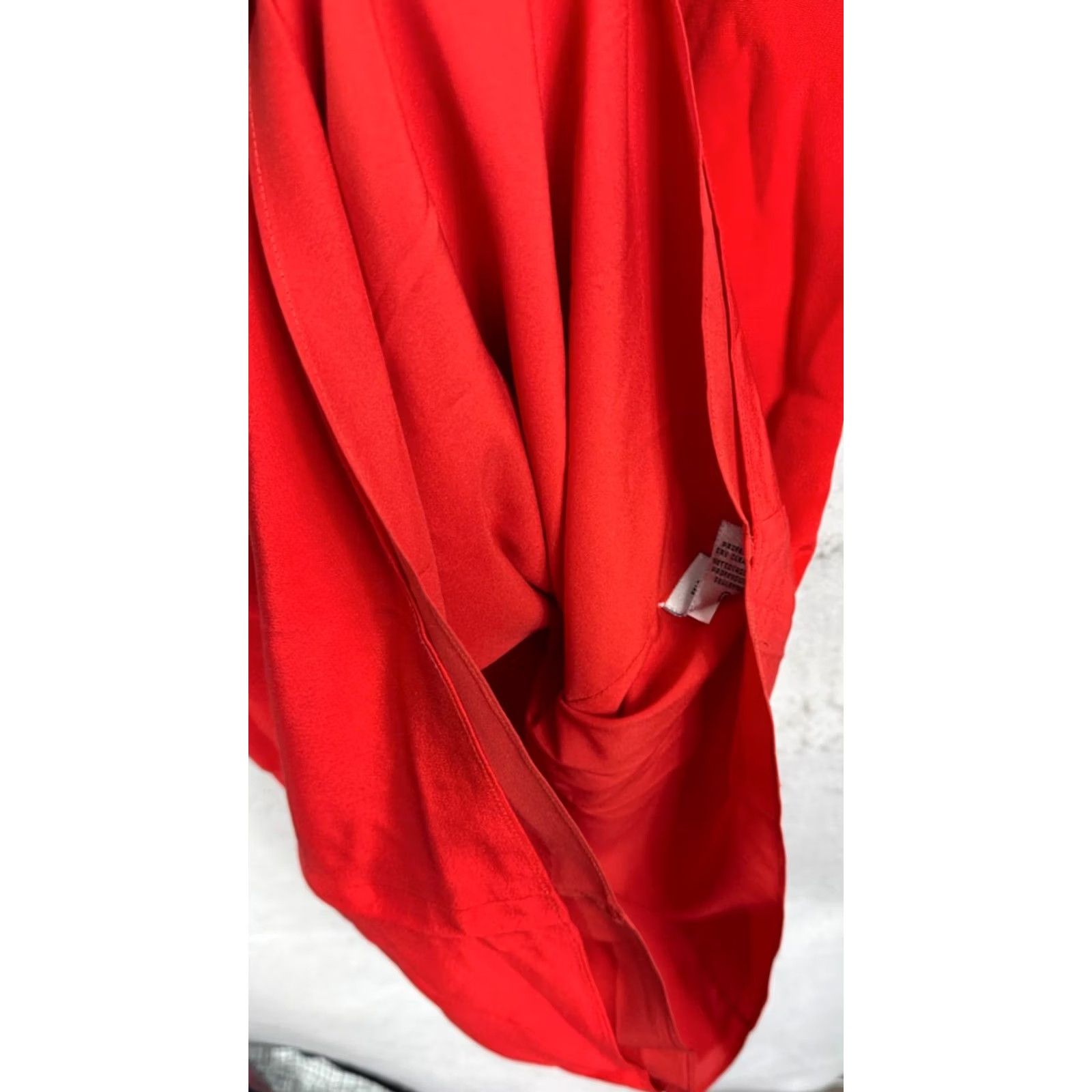 Tibi VINTAGE Tibi Dress Silk Spaghetti Straps Round Ruffle Mini Shift Red Size 4 Womens Size S / US 4 / IT 40 - 7 Thumbnail