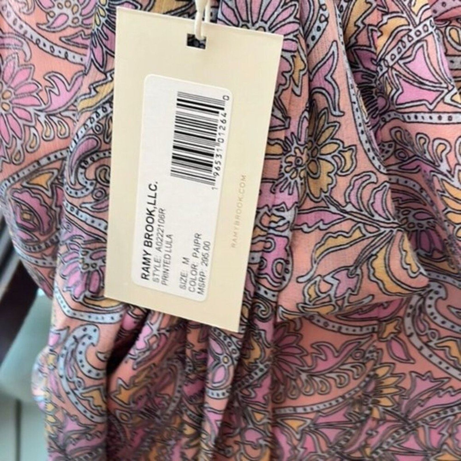 Ramy Brook Ramy Brook Lula Paisley Halter Neck Tank Top Pink M Size M / US 6-8 / IT 42-44 - 9 Thumbnail