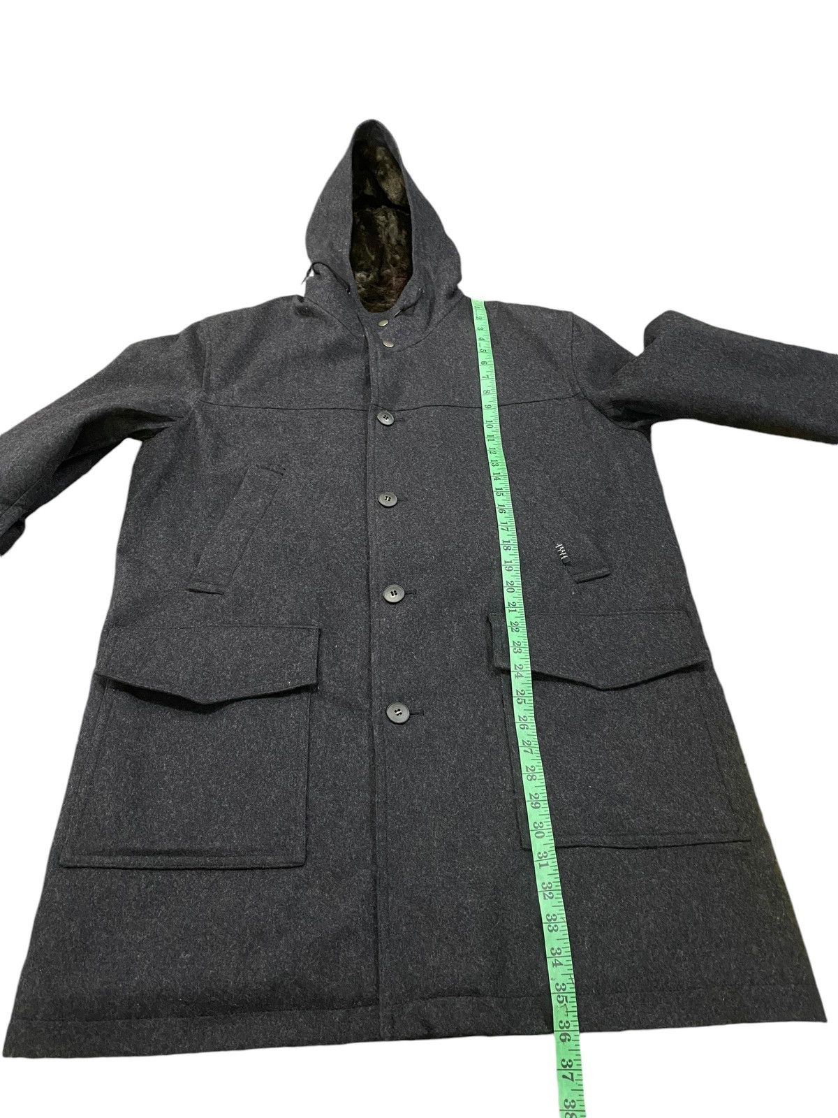 Designer × Vintage Vintage Elle Homme Jeans Wool Long Jacket Size US M / EU 48-50 / 2 - 12 Thumbnail