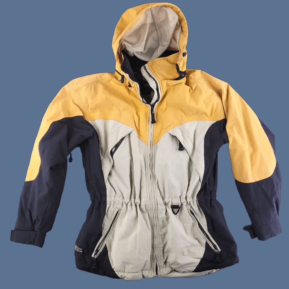 Obermeyer VINTAGE Obermeyer Ski Jacket Womens 8 Black White Orange Winter Snow Jacket Womens Regular Size 8 Black Ski Theme Womens Size M / US 6-8 / IT 42-44 - 1 Thumbnail