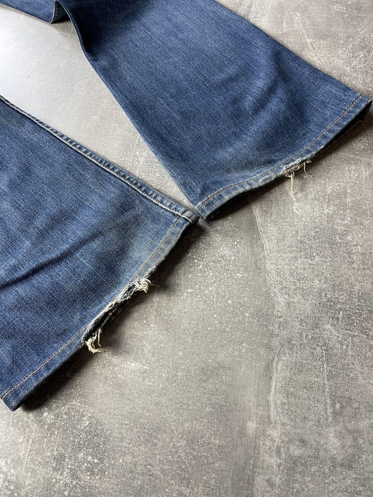 Levi's × Vintage Levi’s 516 Archives Blue Navy Flared Boot Cut Jeans Size US 32 / EU 48 - 4 Thumbnail